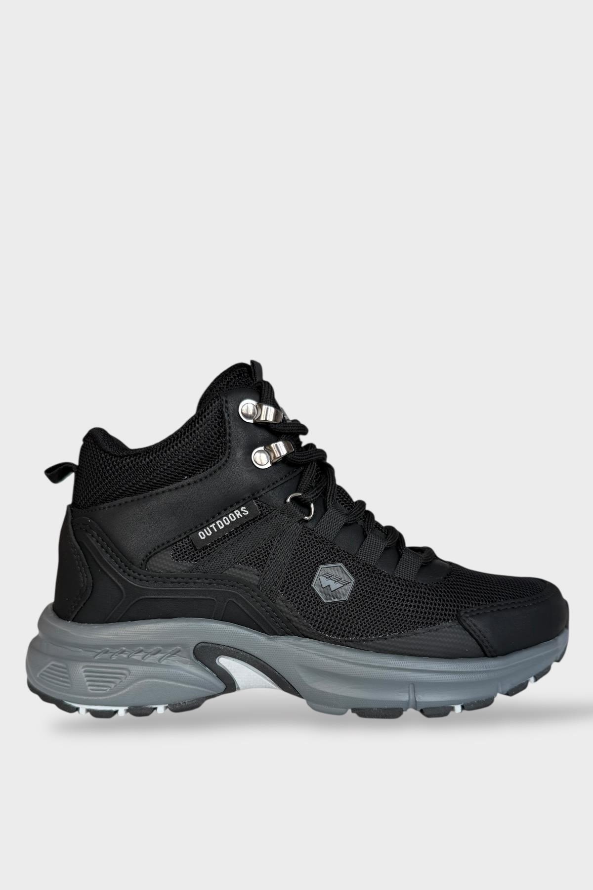 Unisex Su İtici Soğuk Geçirmez Trekking & Outdoor Bot SİYAH - FÜME