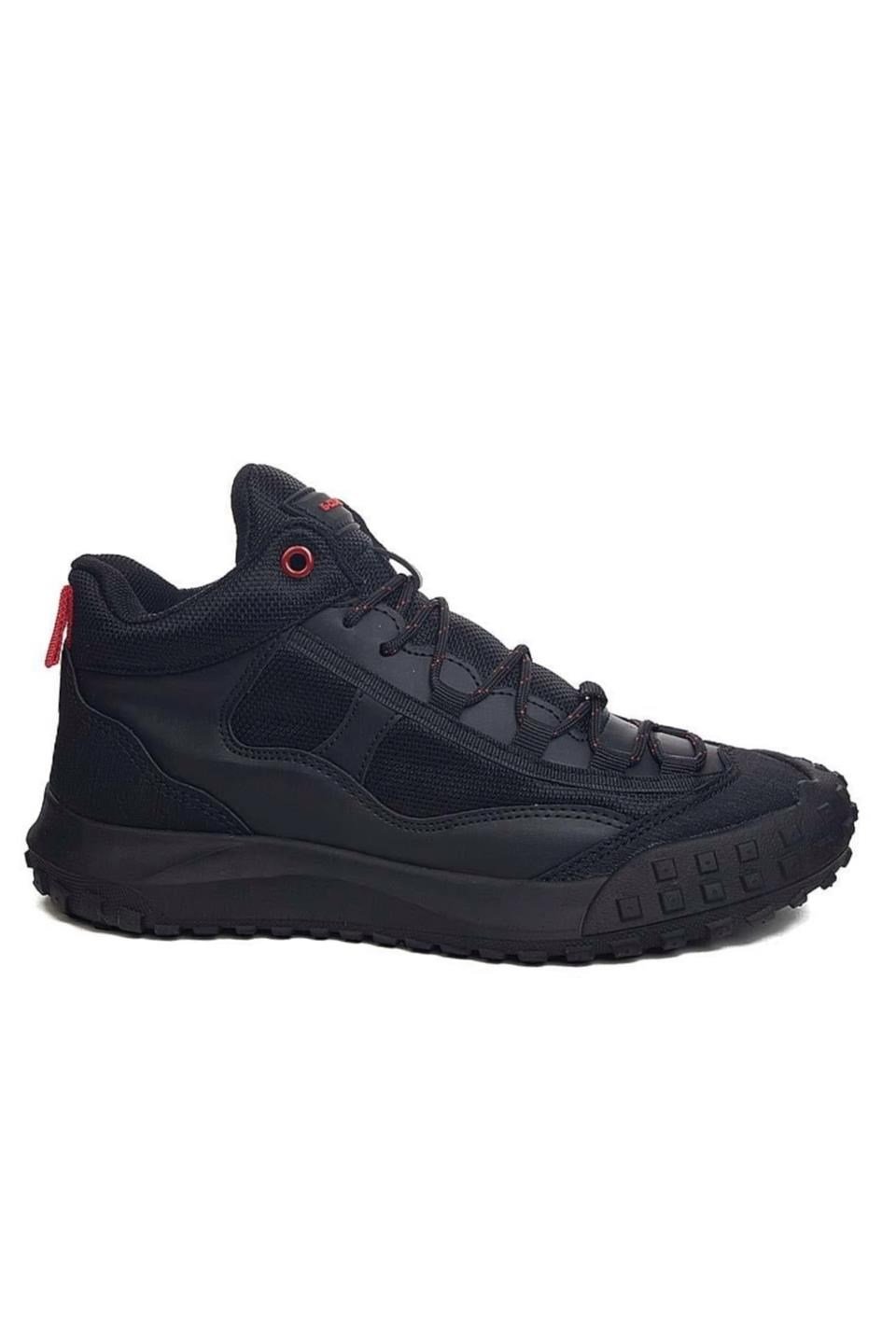 Unisex Su İtici Trekking & Outdoor Bot Ayakkabı SİYAH - KIRMIZI