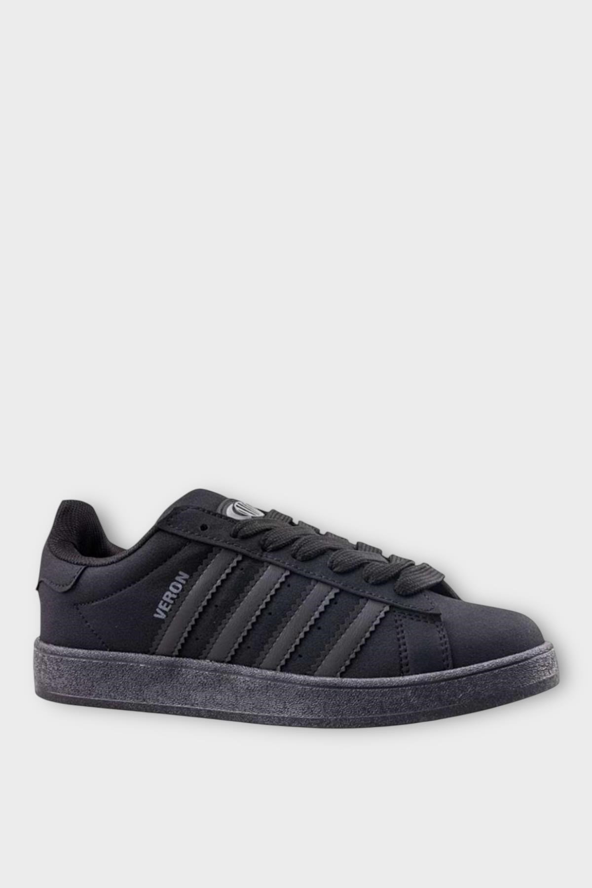Unisex Termo Taban Sneaker Ayakkabı SİYAH