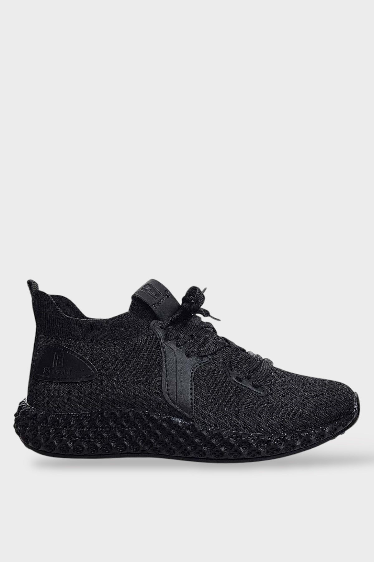 Unisex Triko Örme Sneaker Spor Ayakkabı SİYAH