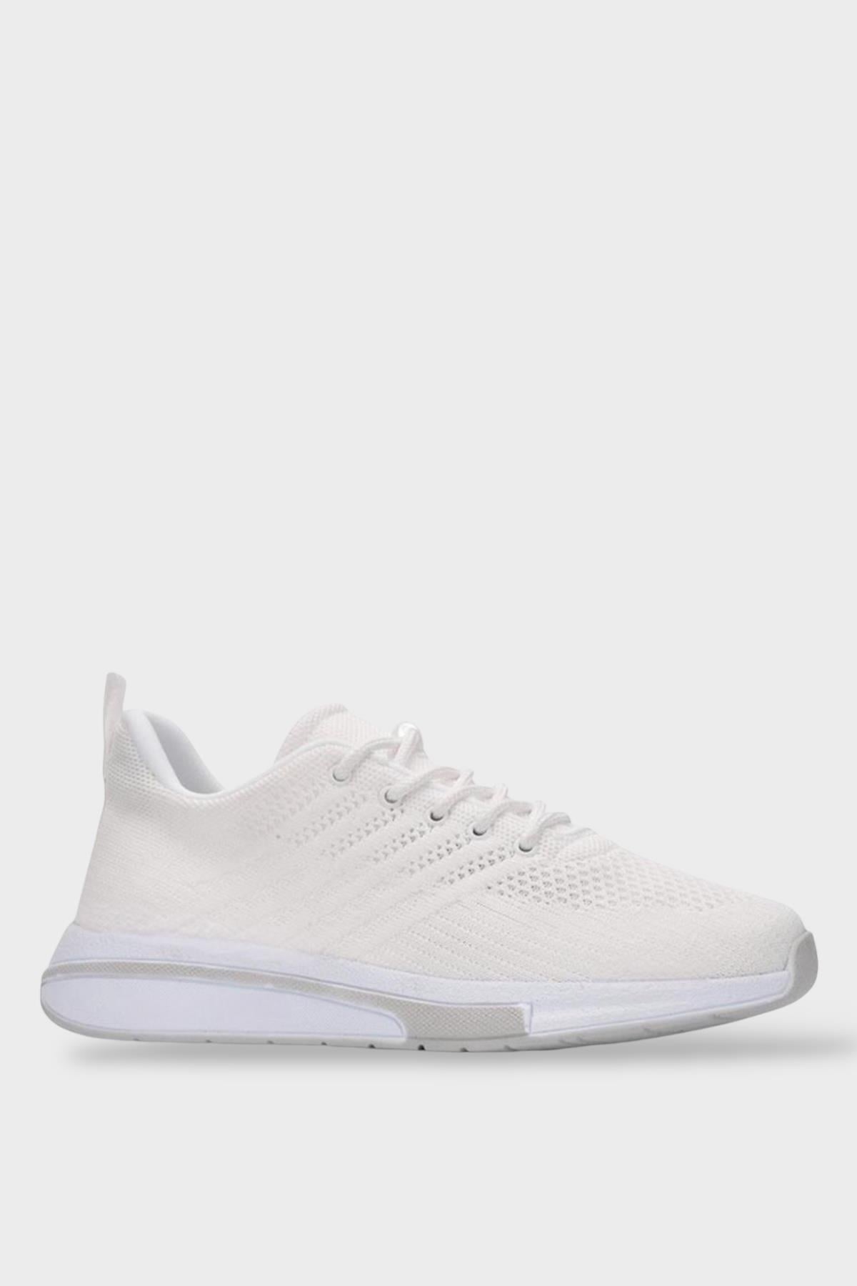 Unisex Yazlık Triko Spor Ayakkabı BEYAZ