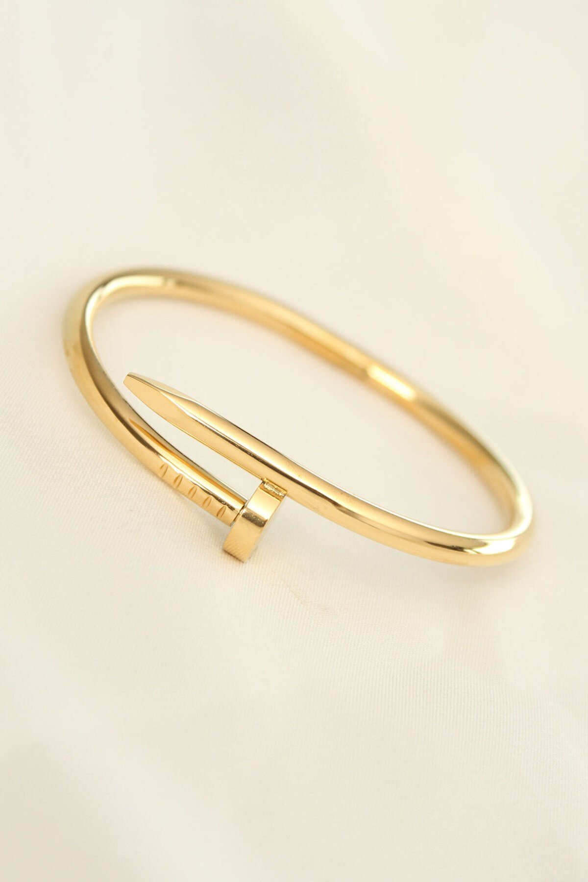 ® 316L Çelik Gold Renk Çivi Model Bileklik