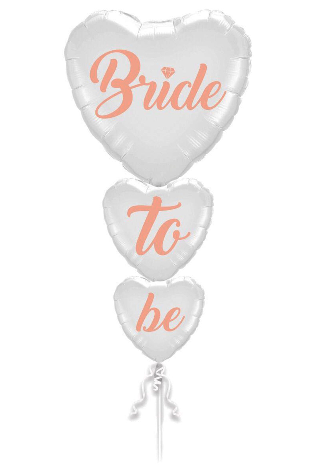 Bride To Be Buket Seti Folyo Balon 3lü Rose Gold Renk 100 cm
