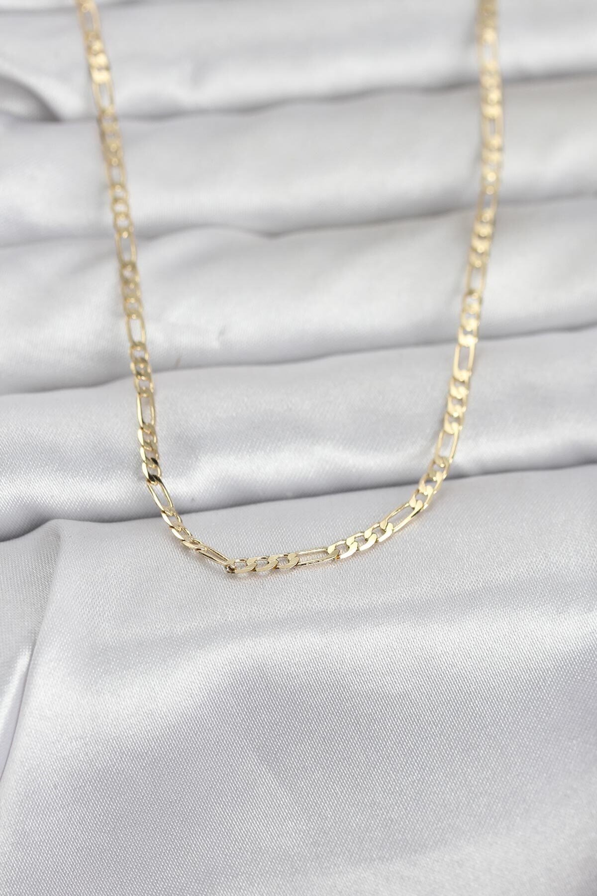 CM 14K Gold Renk İnce Kuşgözü Zincir Model 60 cm Kadın Kolye