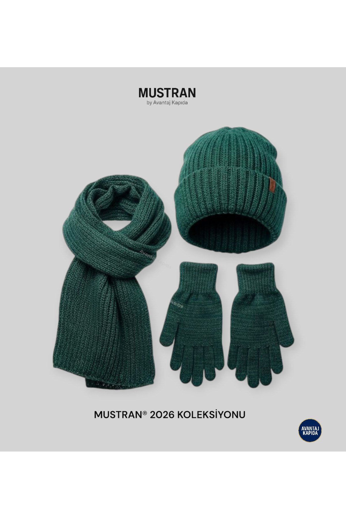 Çocuk Polar Astarlı Triko Bere Atkı Eldiven 3’lü Set - Kalın Örgü Kışlık Hediyelik Model