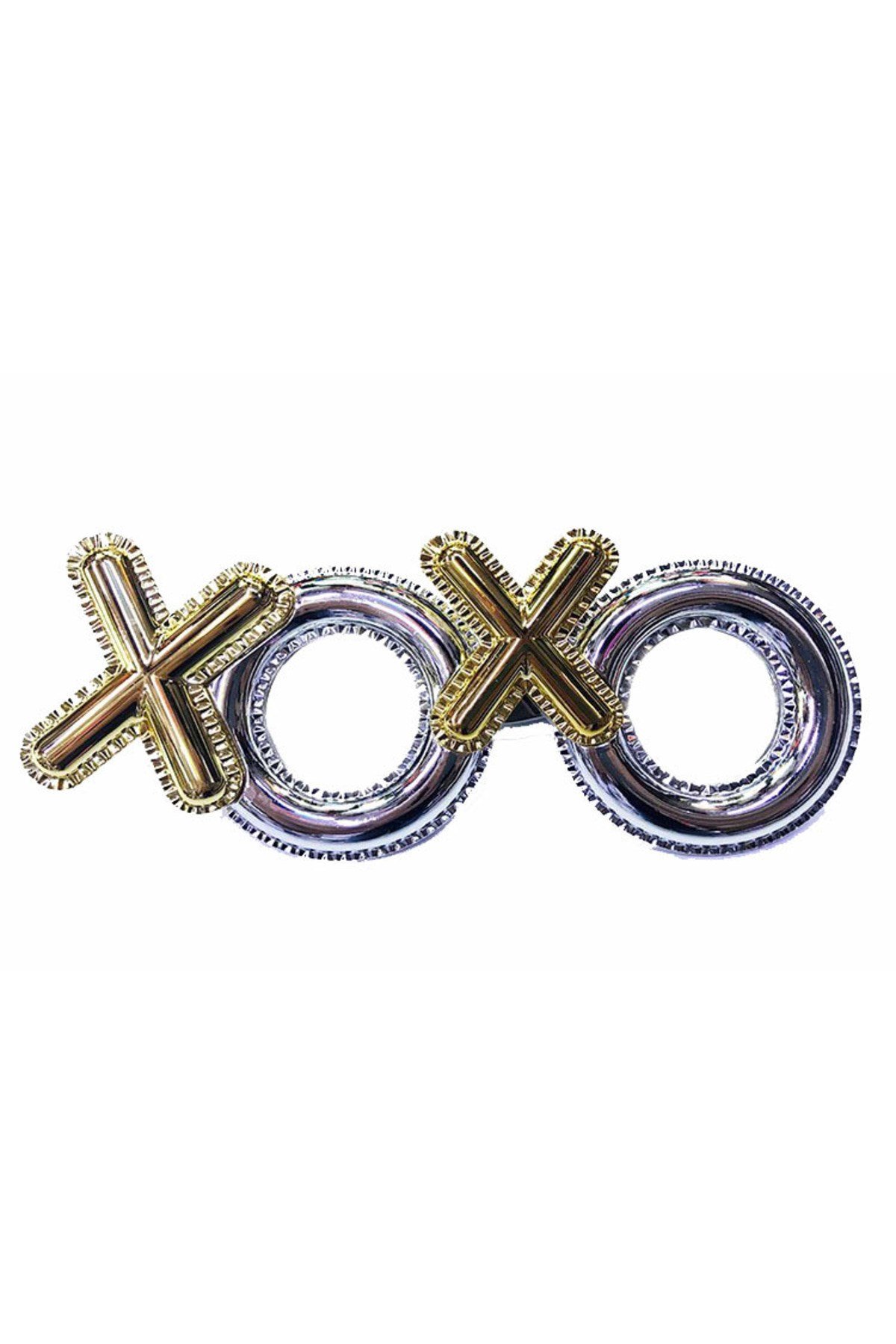 Gümüş Renk Xoxo Yazılı Parti Gözlüğü 17x7 cm