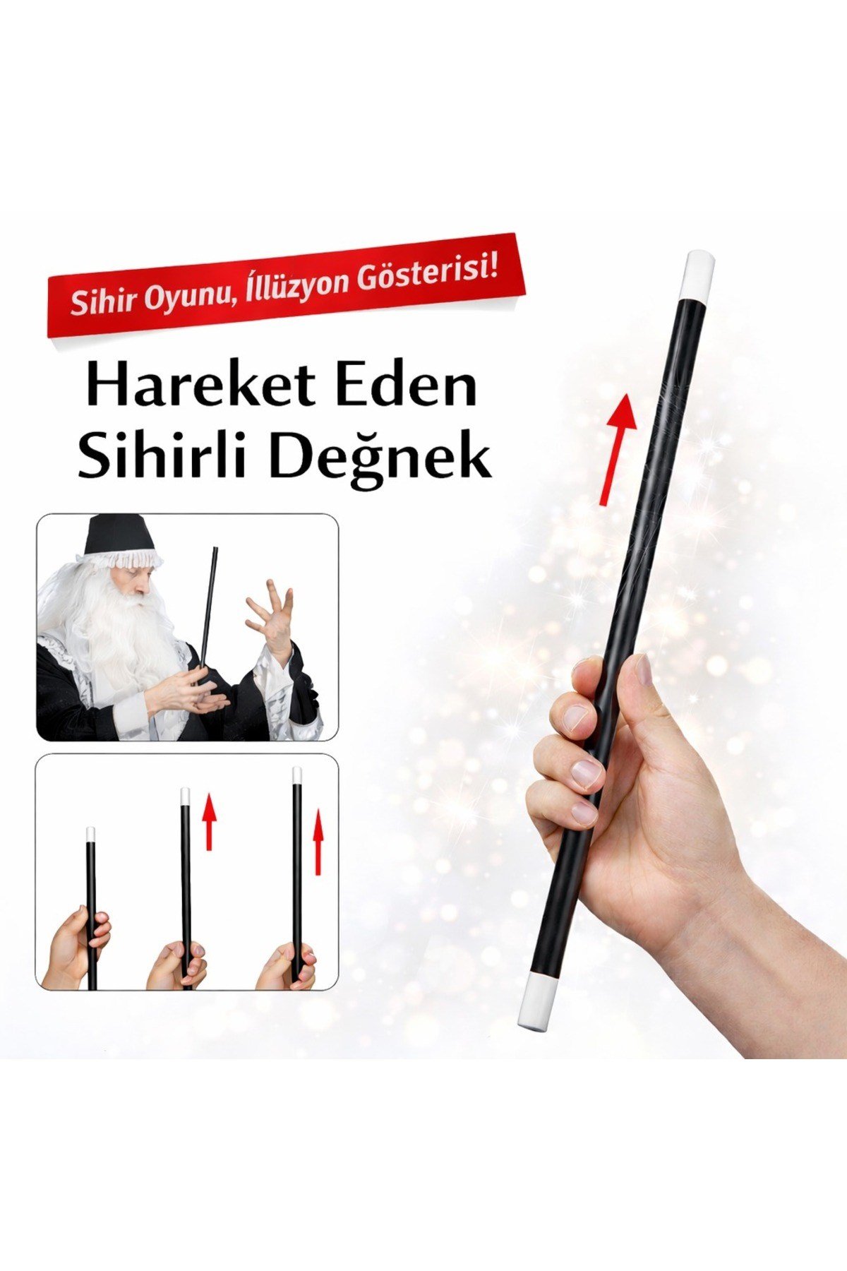Hareket Eden Sihirli Değnek Çubuk 24 cm