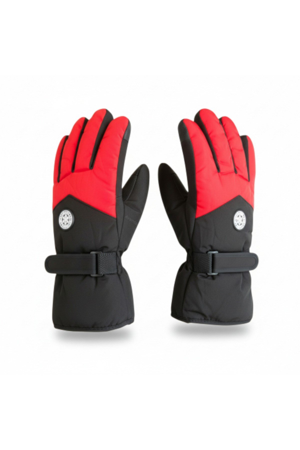 L-XL Geniş Kalıp İçi Kalın Kürklü Kışlık Kar Kayak Motosiklet Bisiklet Outdoor Eldiven