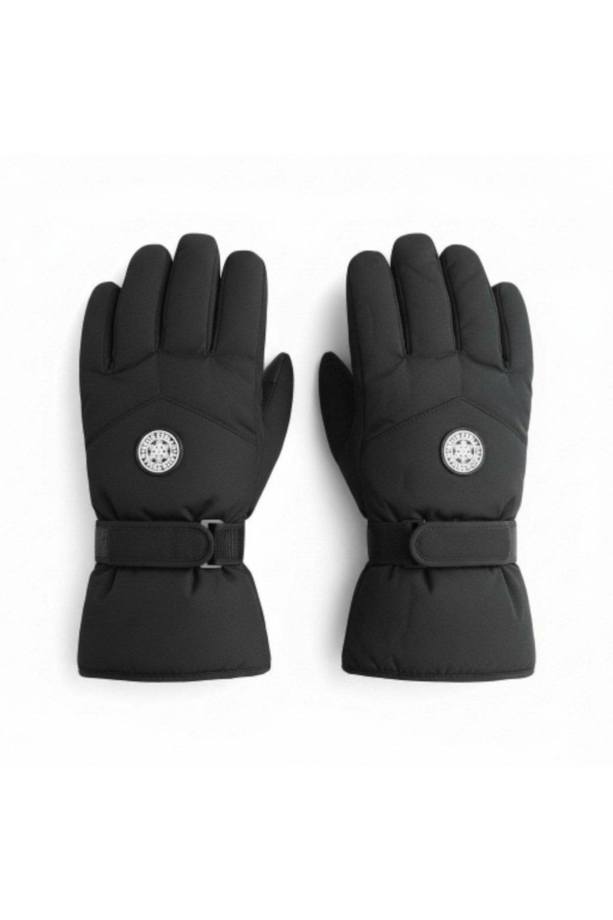 L-XL Geniş Kalıp İçi Kalın Kürklü Kışlık Kar Kayak Motosiklet Bisiklet Outdoor Eldiven