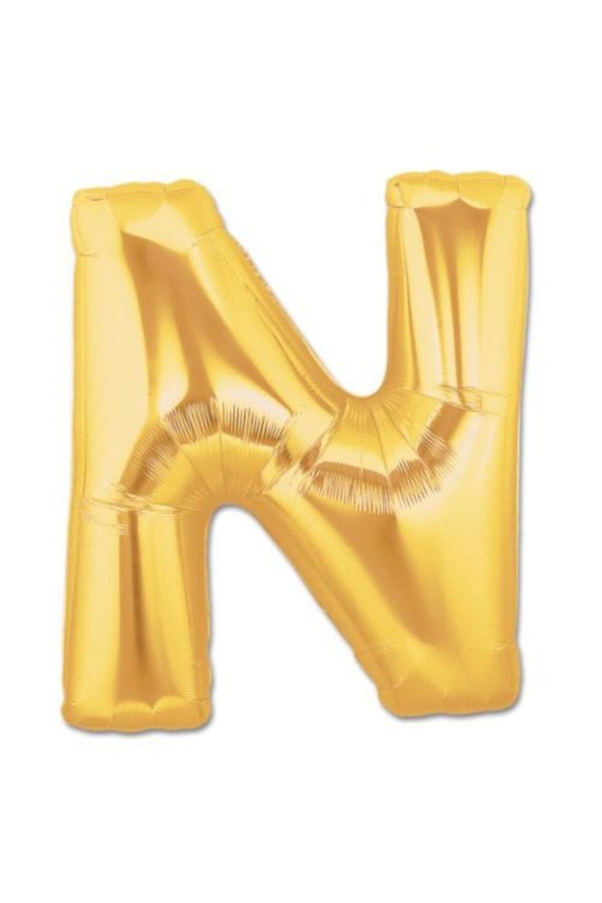 N Harf Folyo Balon Altın Renk 40 inç