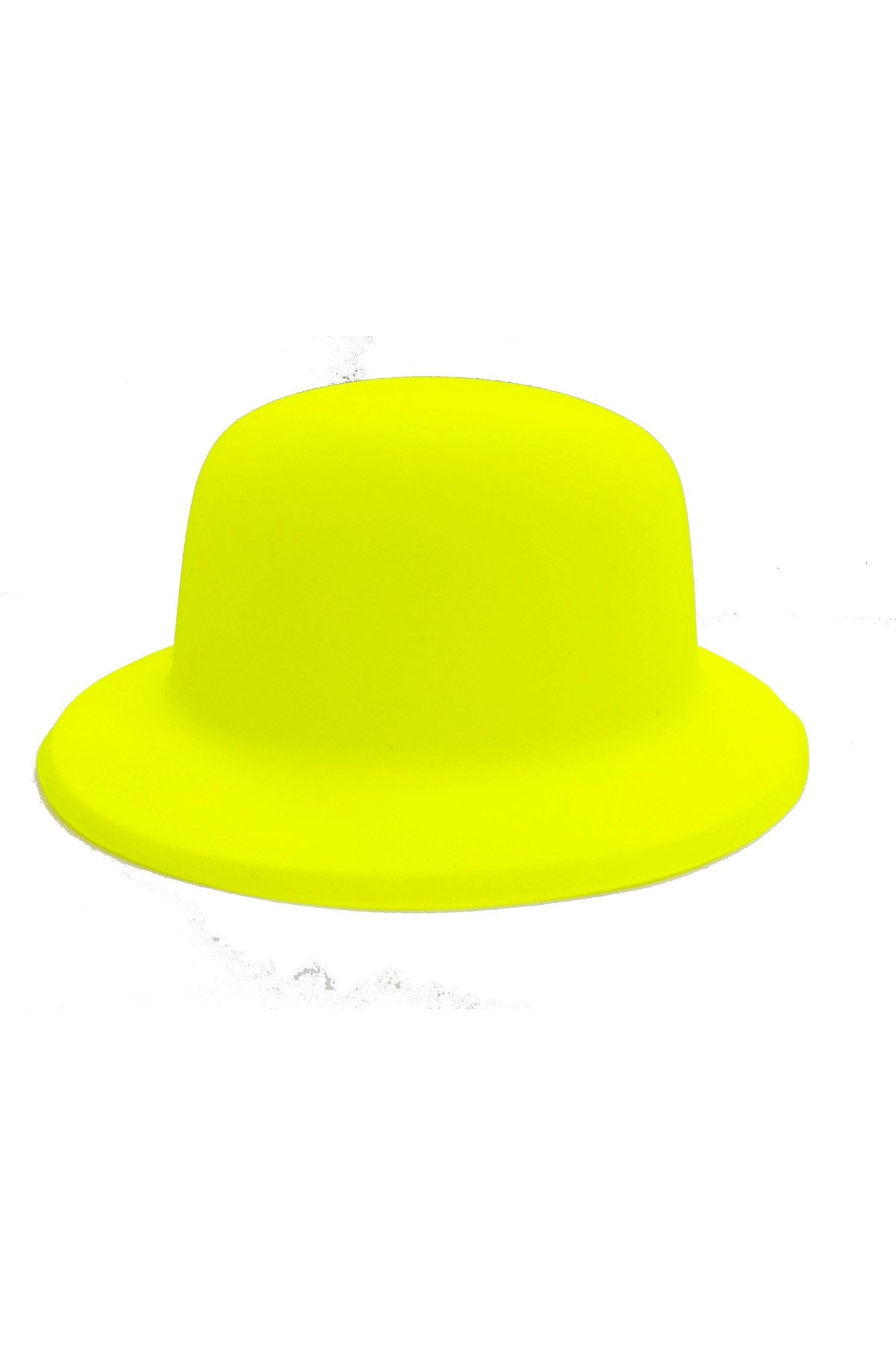 Neon Renk Plastik Melon Şapka Sarı Renk