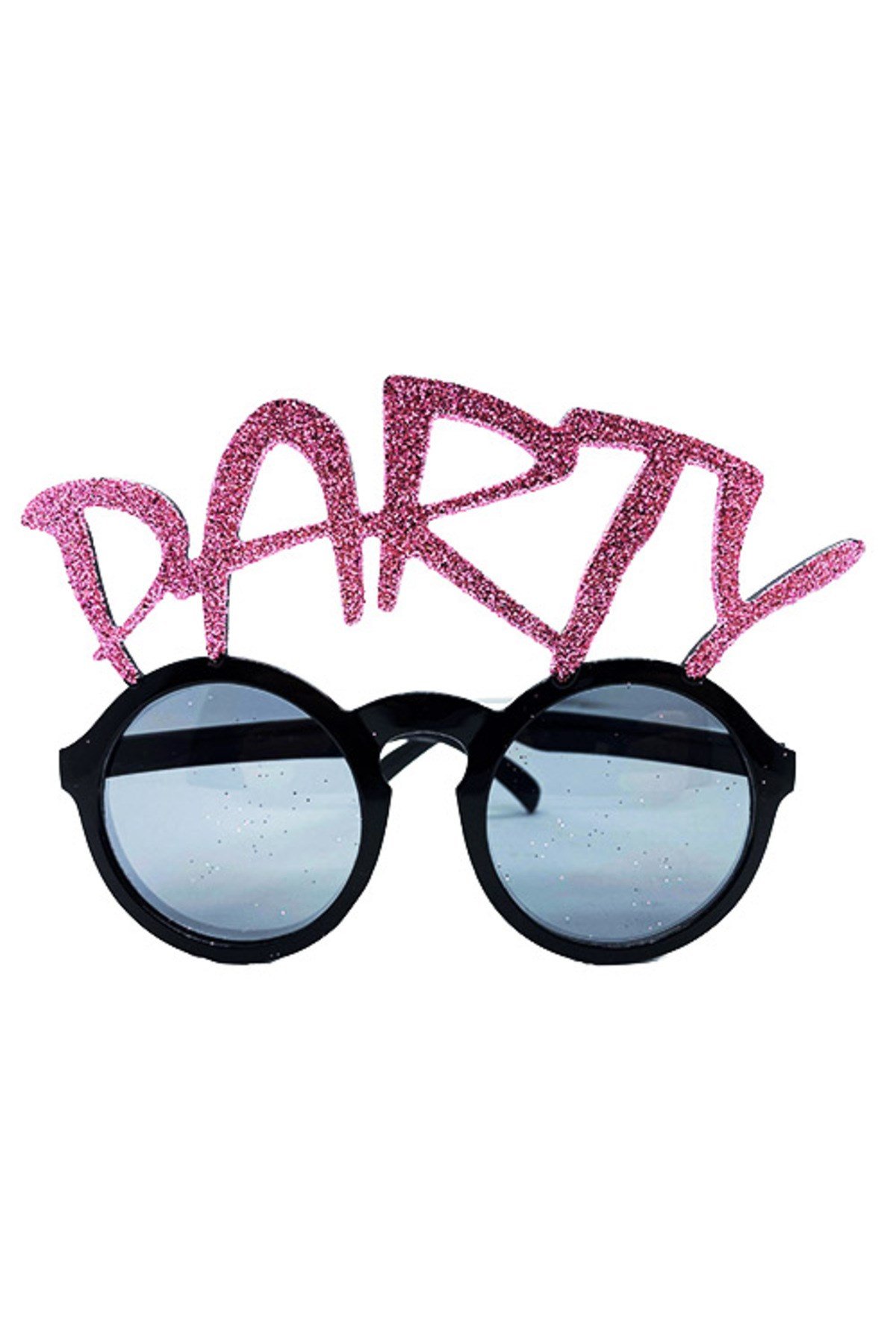 Party Yazılı Simli Pembe Renk Parti Gözlüğü 15x7 cm