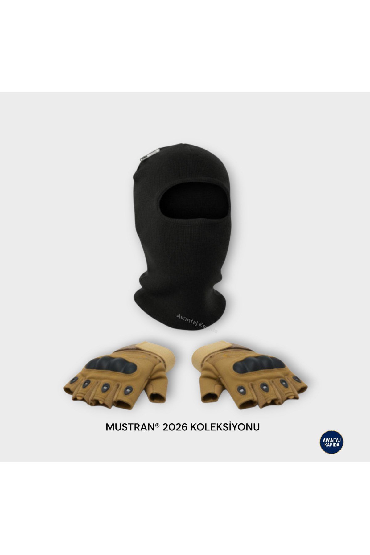 Suyutti Çift Kat Kışlık Kar Maskesi + İthal Taktik Korumalı Motosiklet Outdoor Eldiven 2’li Set