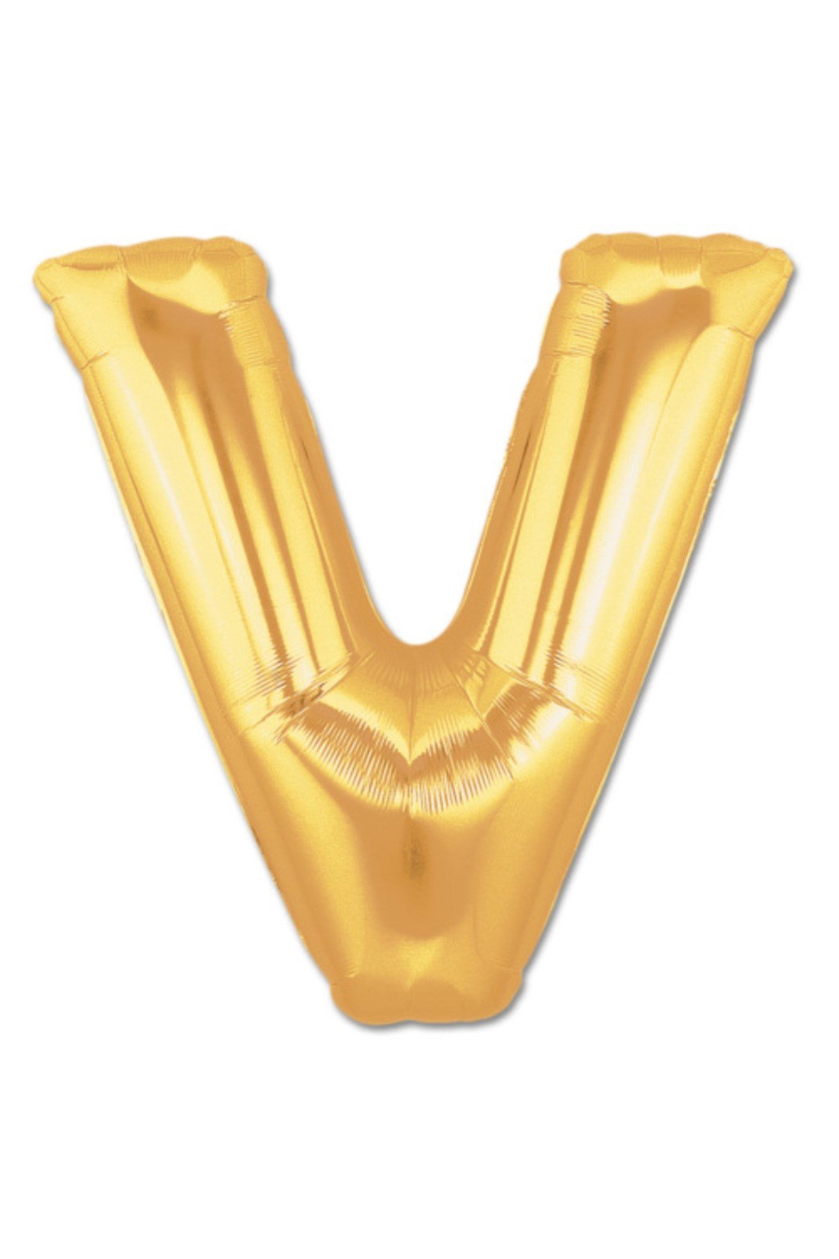 V Harf Folyo Balon Altın Renk 40 inç