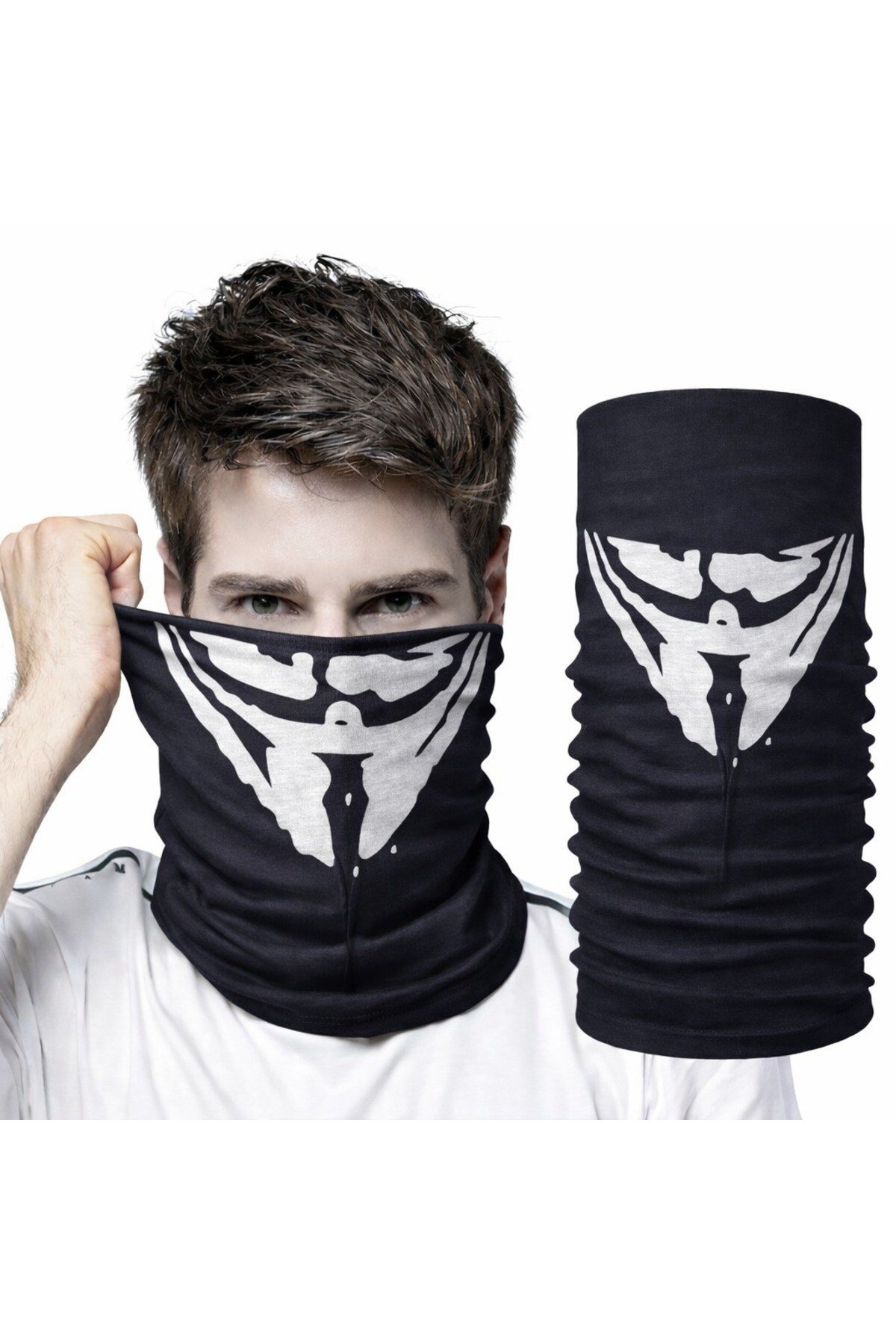 Vendetta Maskesi Desenli Baf Bandana – Çok Amaçlı Yüz Boyunluk Bandana 4 No