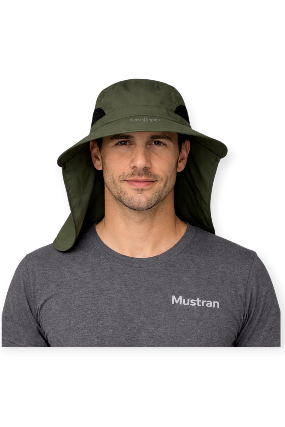 Yazlık Güneş Şapkası Ense Korumalı Unisex Outdoor Balıkçılık Avcılık Bahçe Şapkası