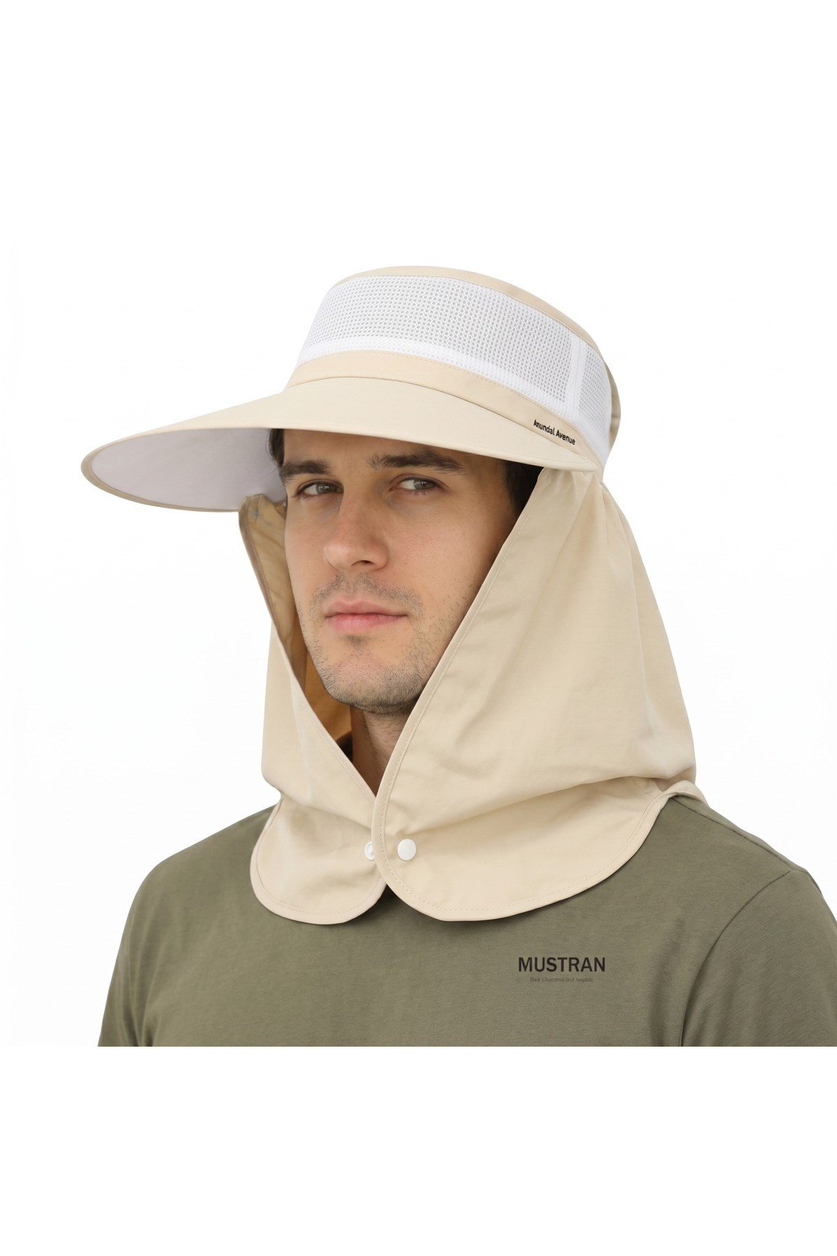 Yazlık Hafif İnce Kumaş Geniş Siperli Enseli Güneş Şapkası Unisex Outdoor Safari Balıkçı