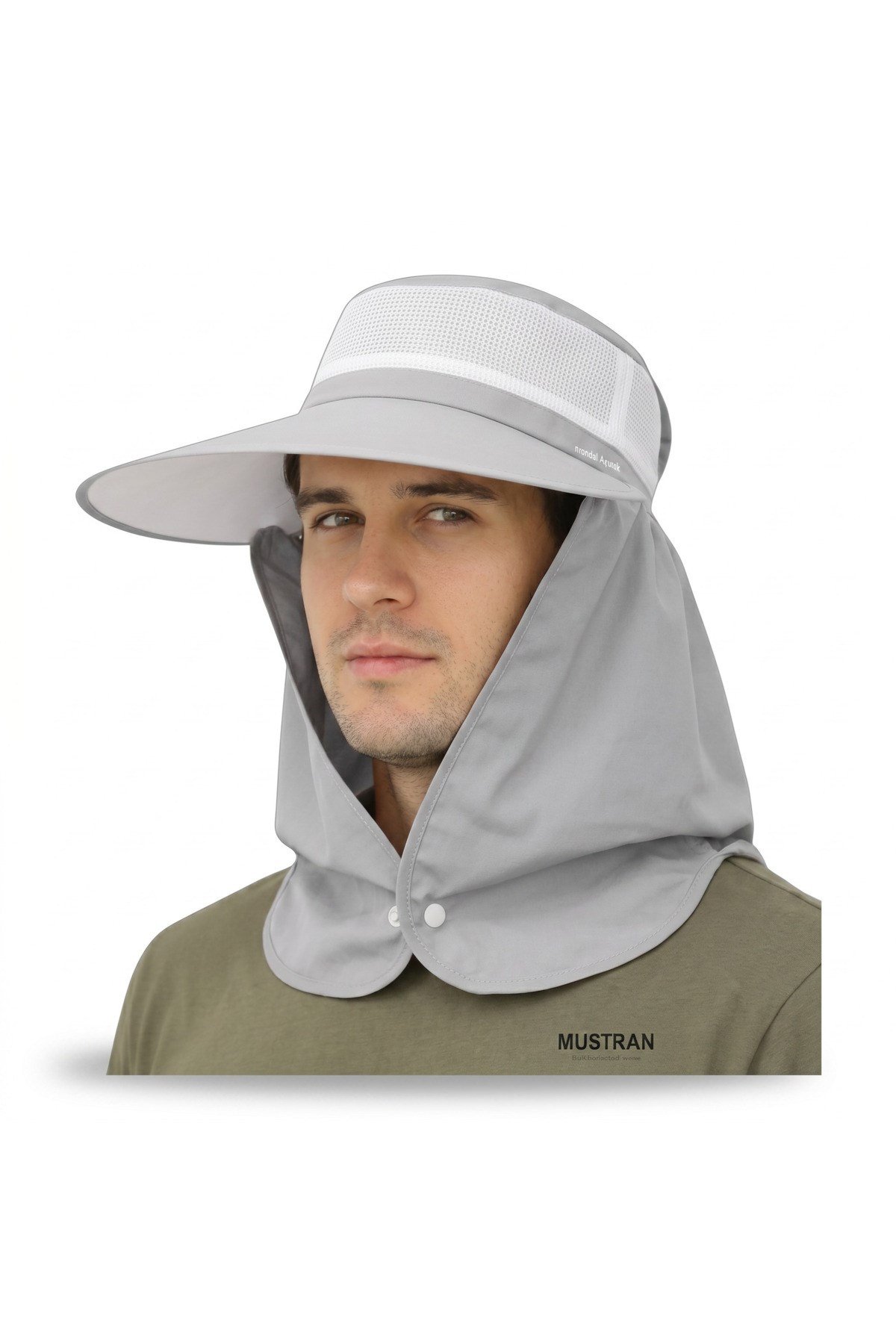 Yazlık Hafif İnce Kumaş Geniş Siperli Enseli Güneş Şapkası Unisex Outdoor Safari Balıkçı