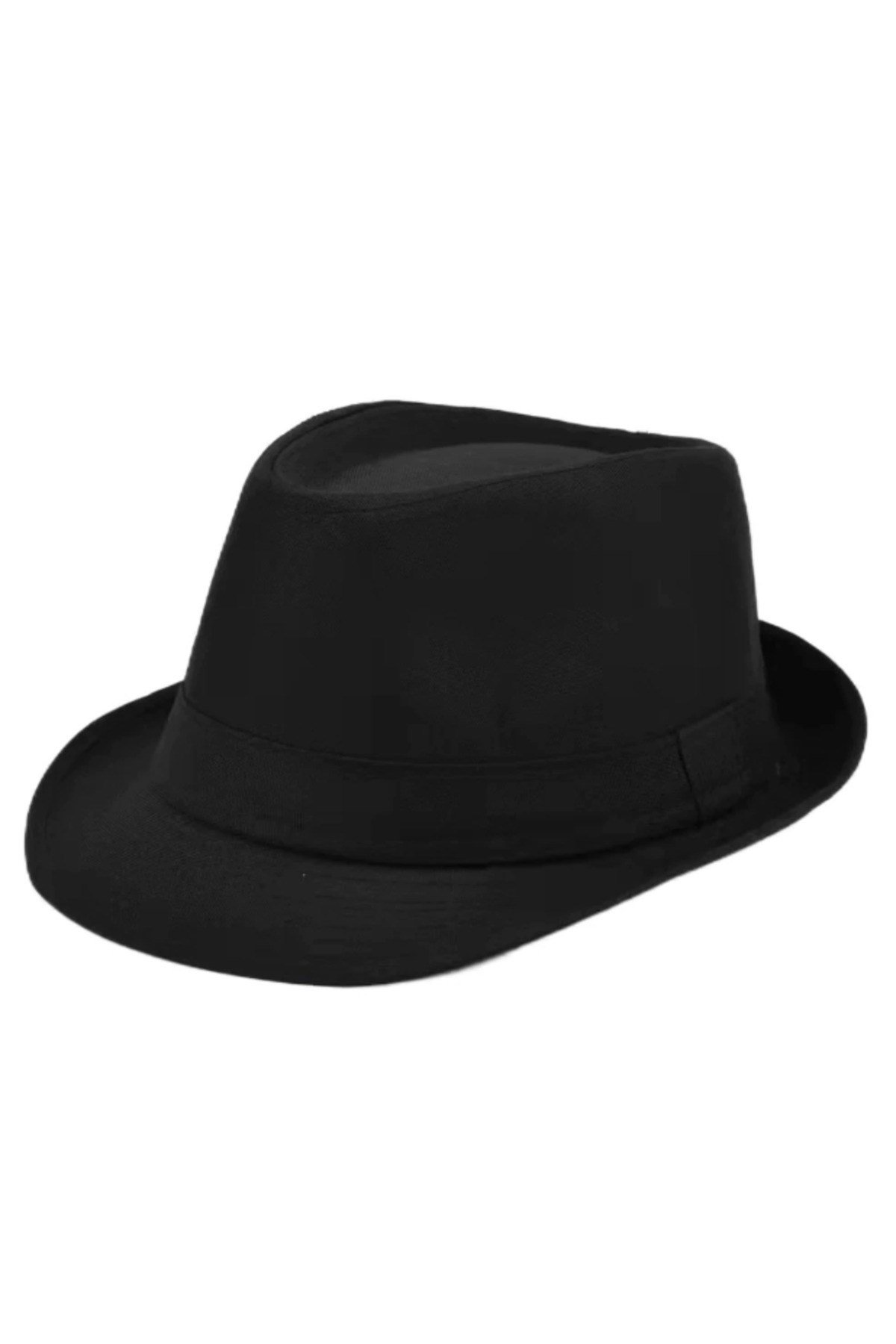 Yetişkin Boy Siyah Renk Şeritli Michael Jackson Fötr Şapka