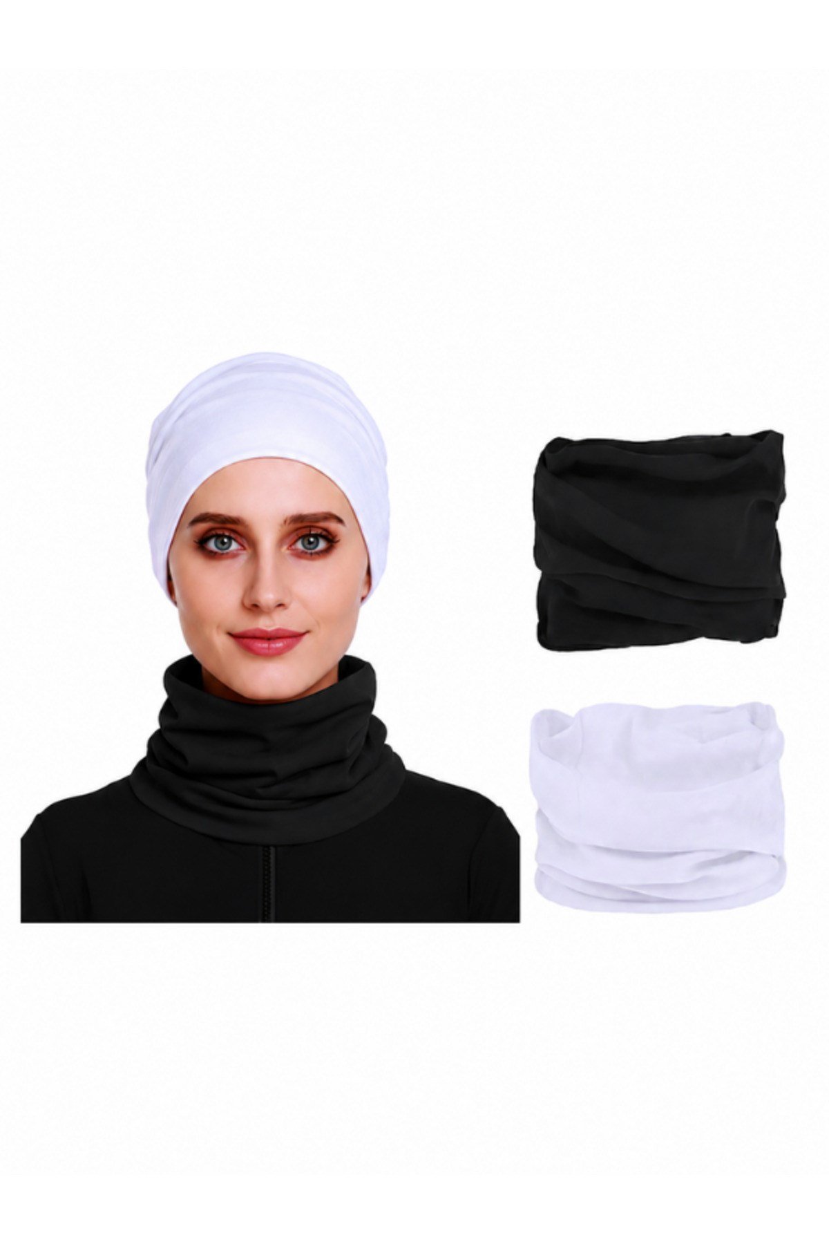 3'lü Paket Bone - Esnek ve Nefes Alan-Siyah Beyaz Krem