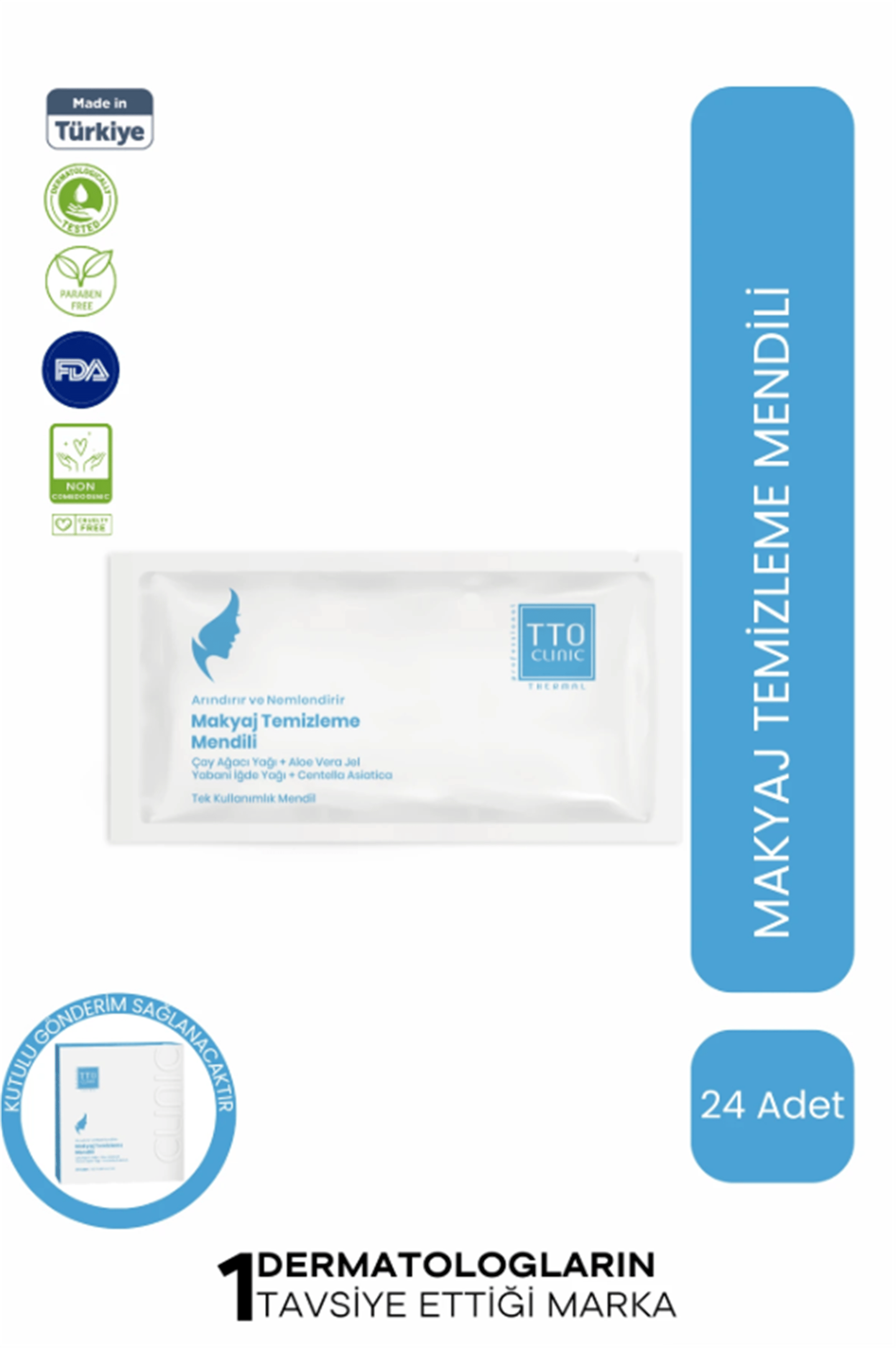 TTO CLINIC MAKYAJ TEMİZLEME MENDİLİ