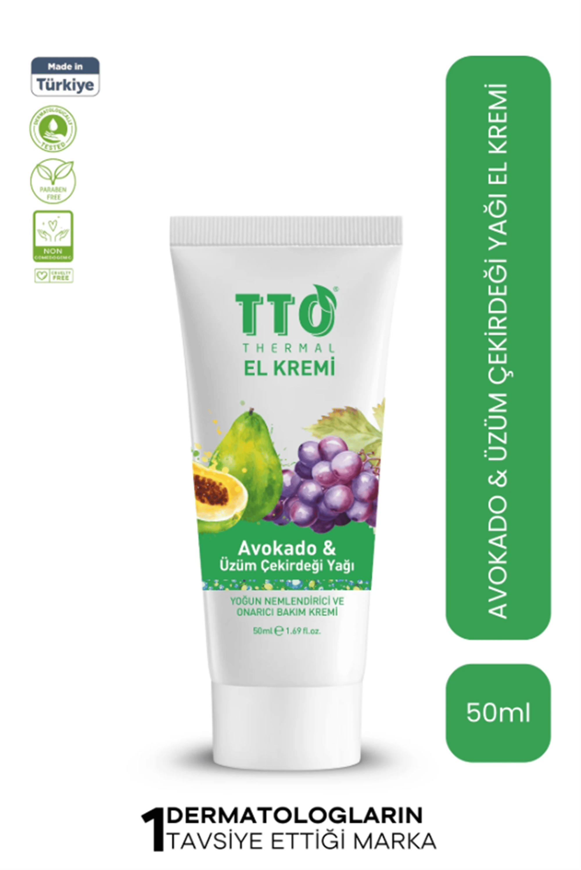 TTO THERMAL EL KREMİ AVOKADO & ÜZÜM ÇEKİRDEĞİ YAĞI