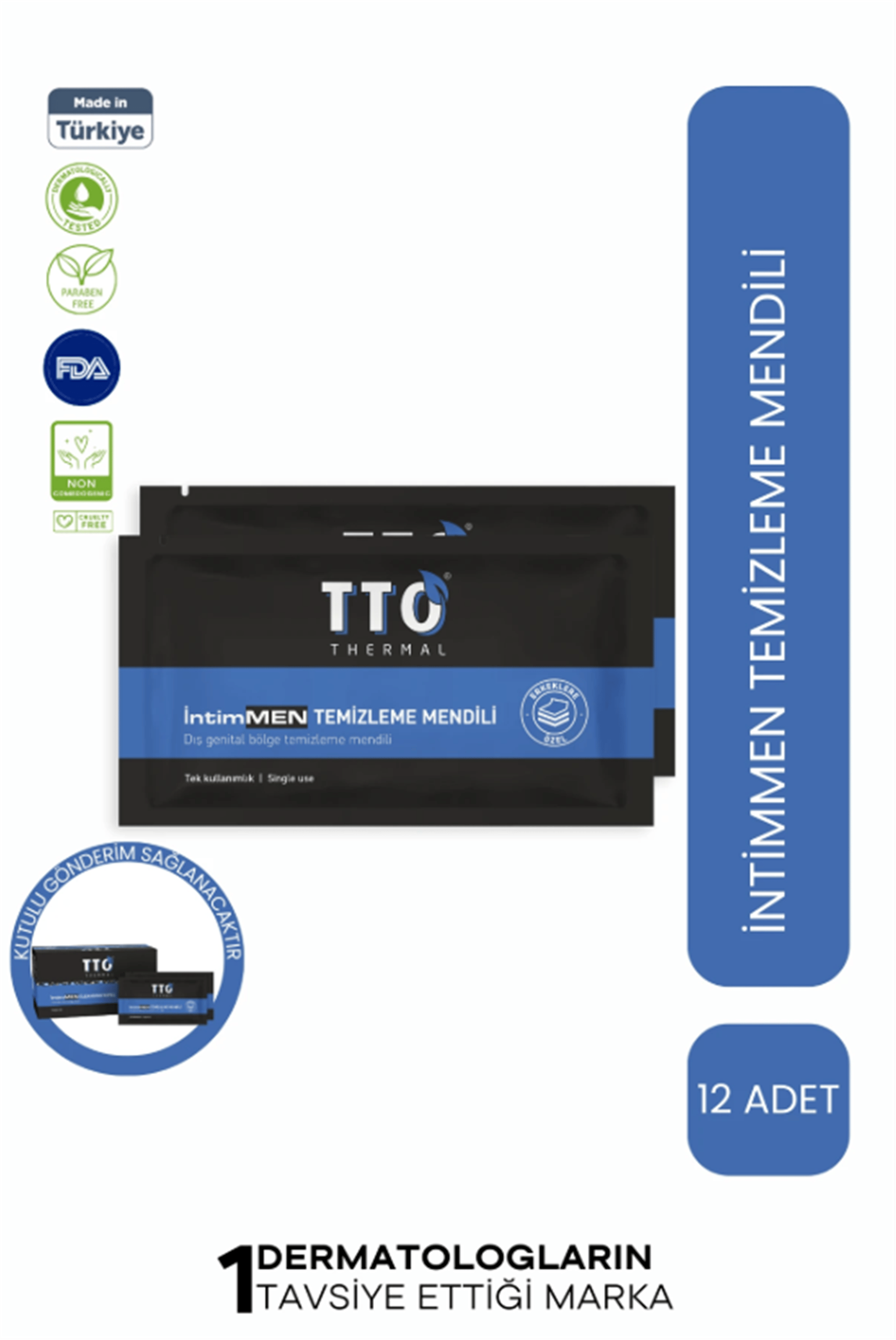 TTO THERMAL İNTİMEN TEMİZLEME MENDİLİ
