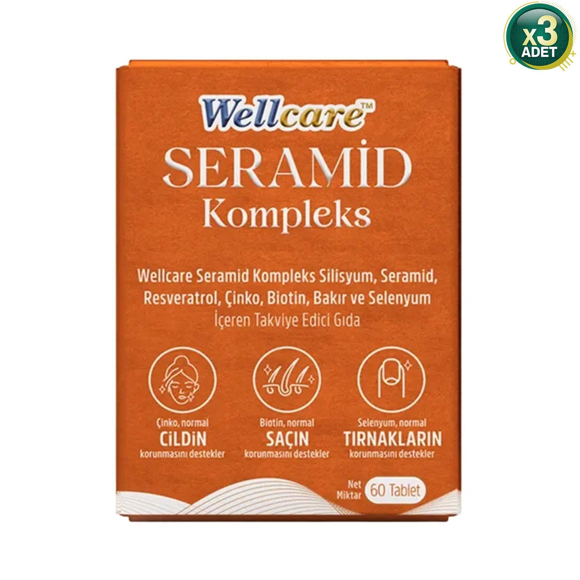 Wellcare Seramid Kompleks 60 Tablet