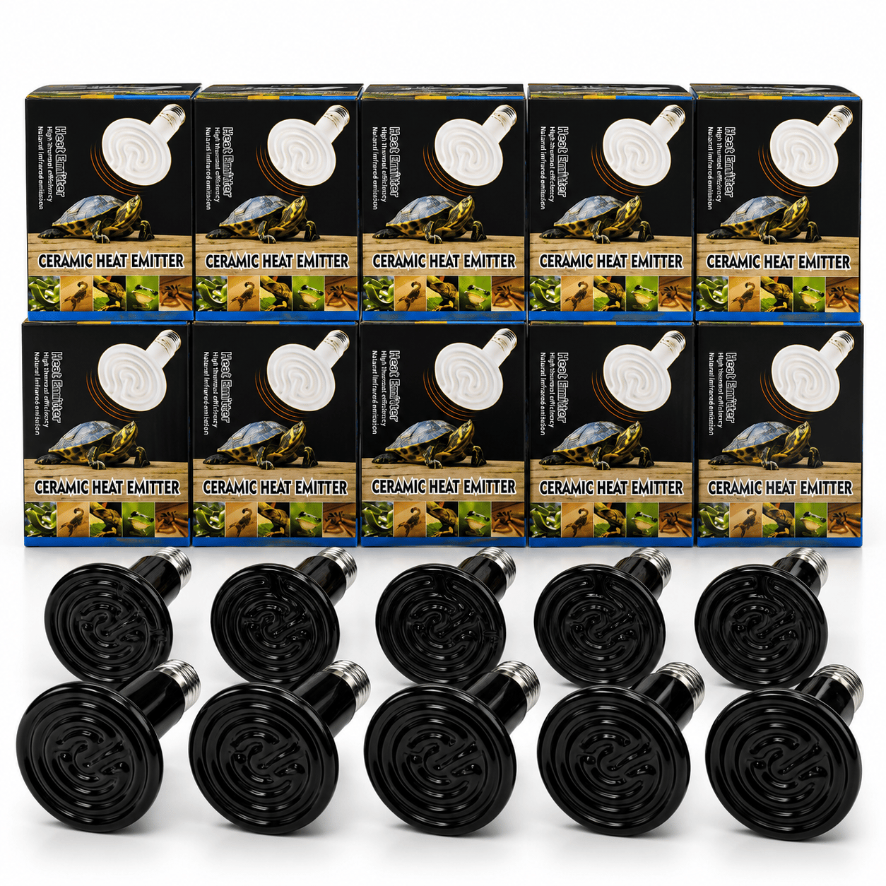 10 Adet Seramik Isıtıcı Lamba  75W / 100W / 150W Civciv Kümes Isıtıcısı