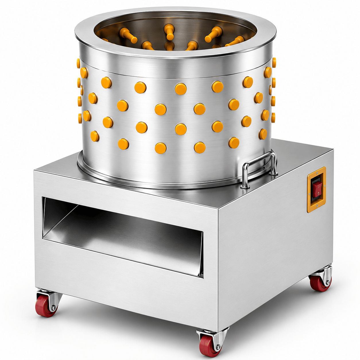 3-4 Tavuk Kapasiteli Tüy Yolma Makinesi | 1500 Watt Paslanmaz Çelik