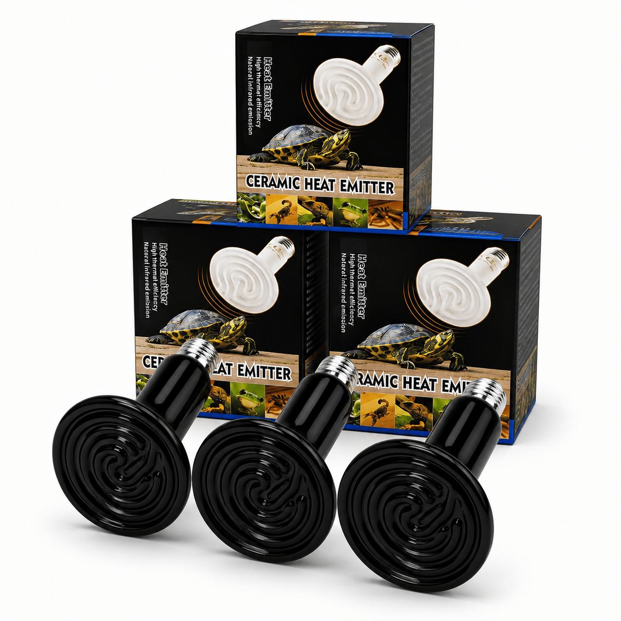 3 Adet Seramik Isıtıcı Lamba  75W / 100W / 150W Civciv Kümes Isıtıcısı