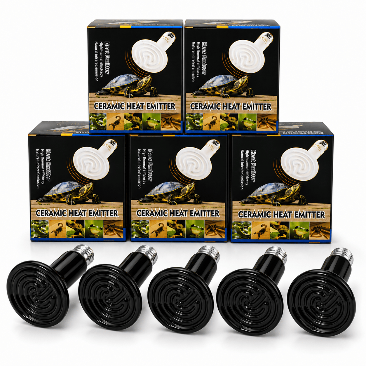 5 Adet Seramik Isıtıcı Lamba  75W / 100W / 150W Civciv Kümes Isıtıcısı