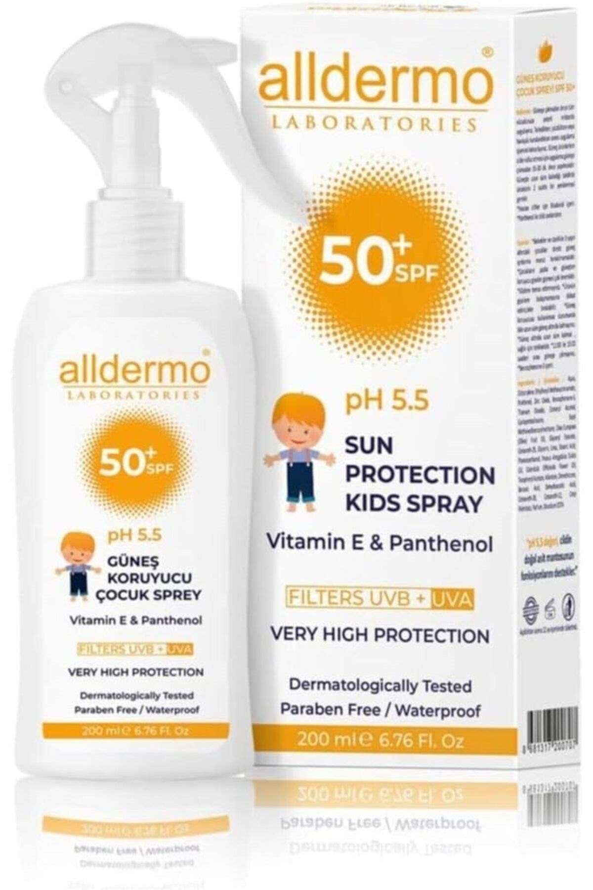 ALLDERMO ÇOCUK GÜNEŞ SPREYİ SPF 50 200 ML