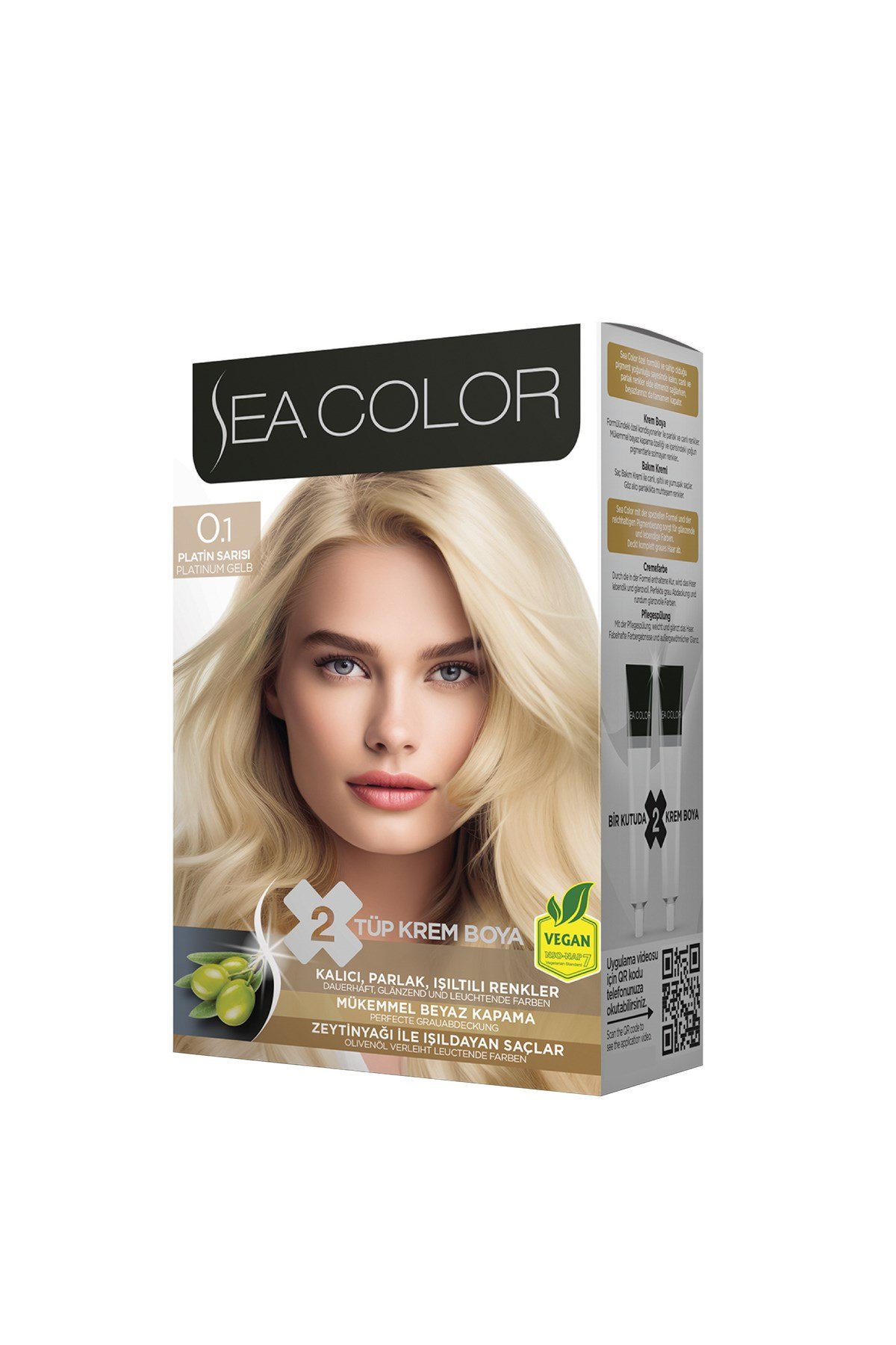 Set Saç Boyası 0.1 Platin Sarısı