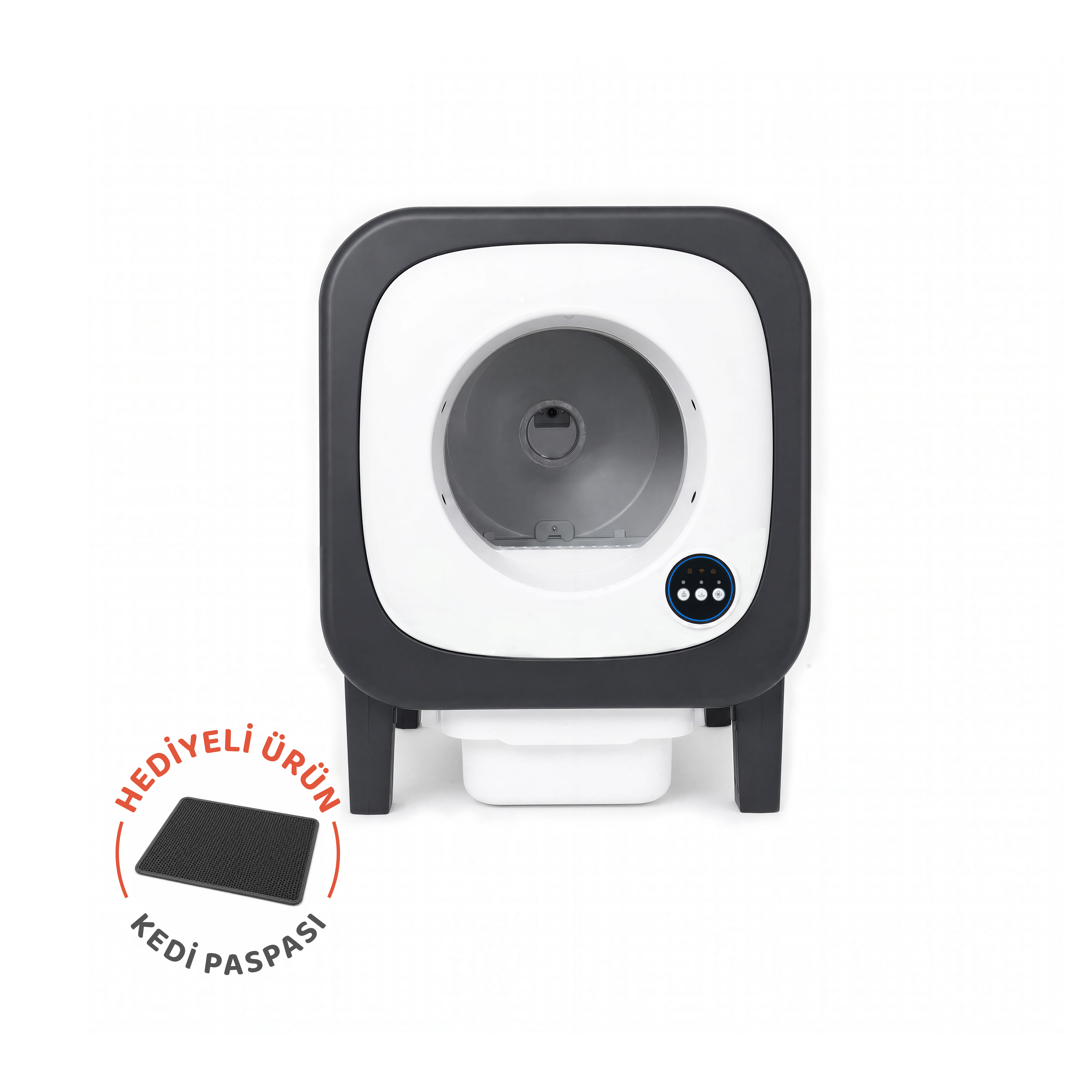 Akıllı Otomatik Kedi Tuvaleti (Wifi ) | 72 Lt Hacim, Mobil Uygulama Kontrollü (BPW1025)