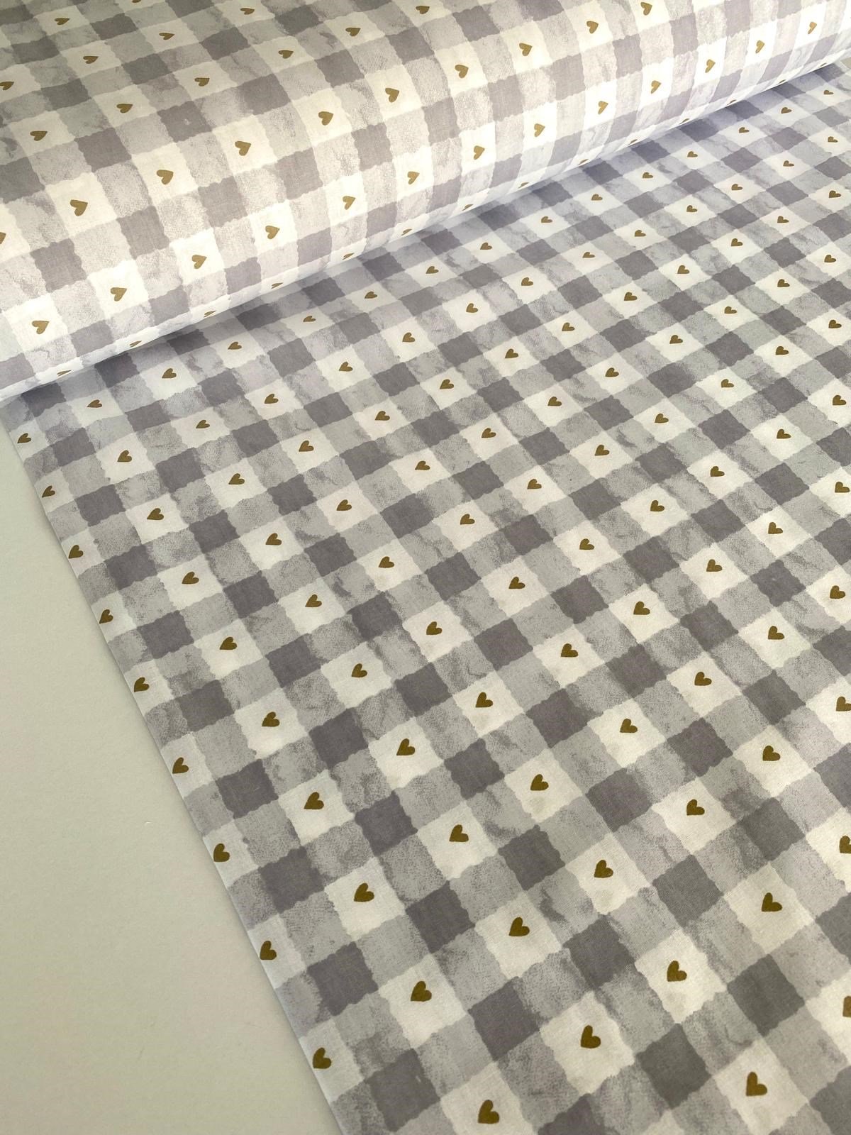 1 Metre Eni 240 Cm Gri Kalpli %100 Pamuklu Kumaş