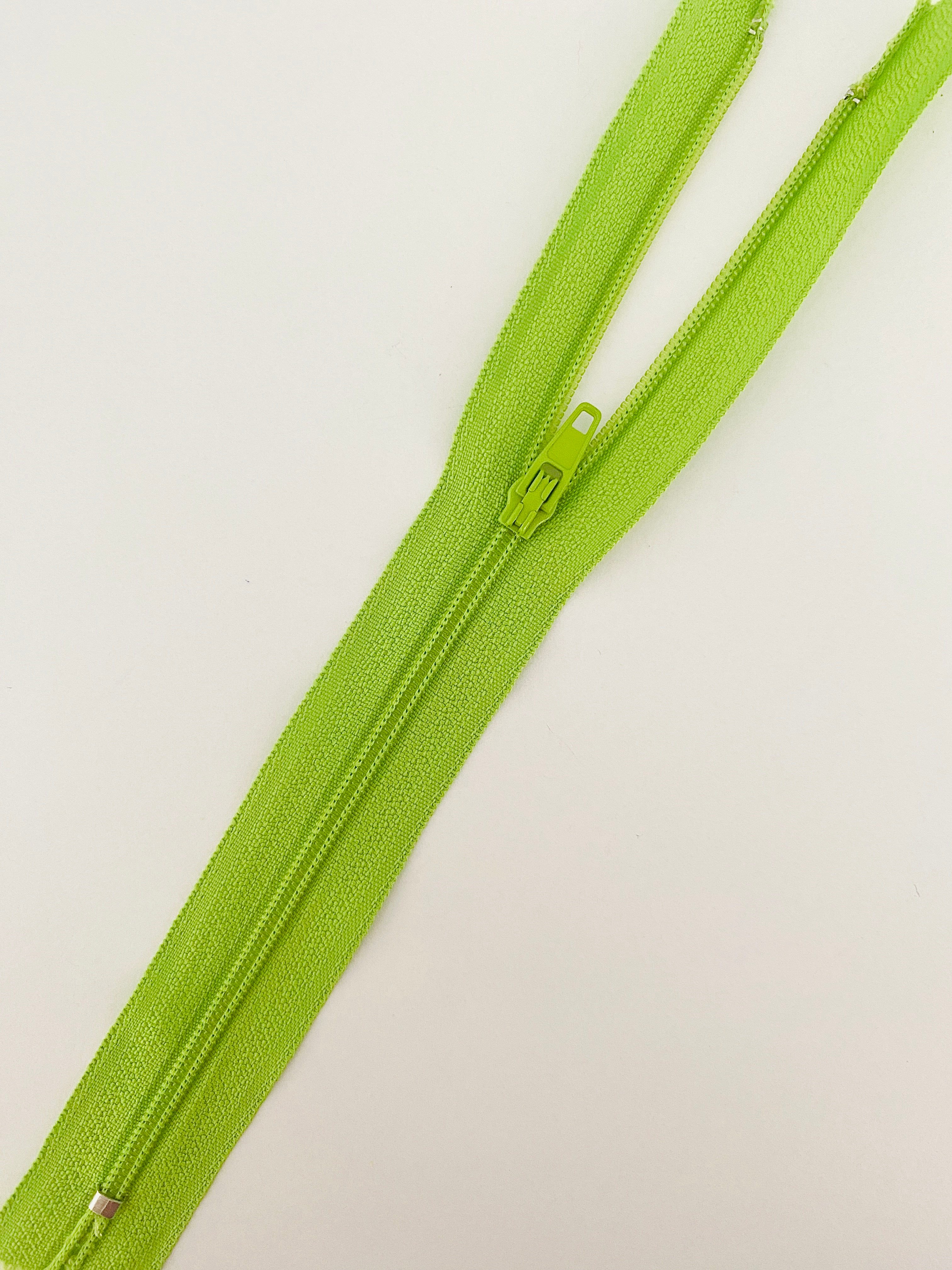 18 Cm Klasik Fıstık Yeşili Fermuar