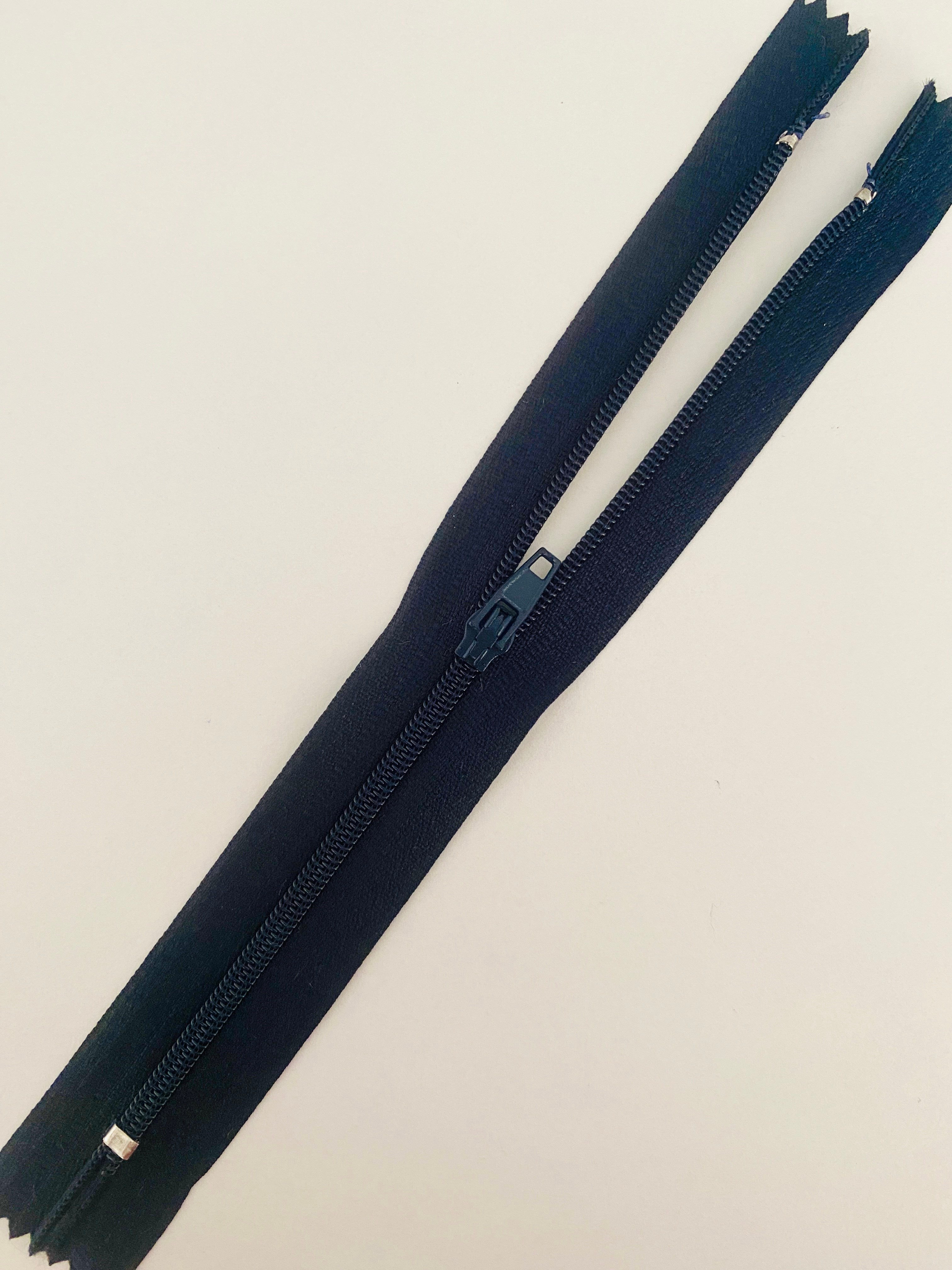 18 Cm Klasik Lacivert Fermuar