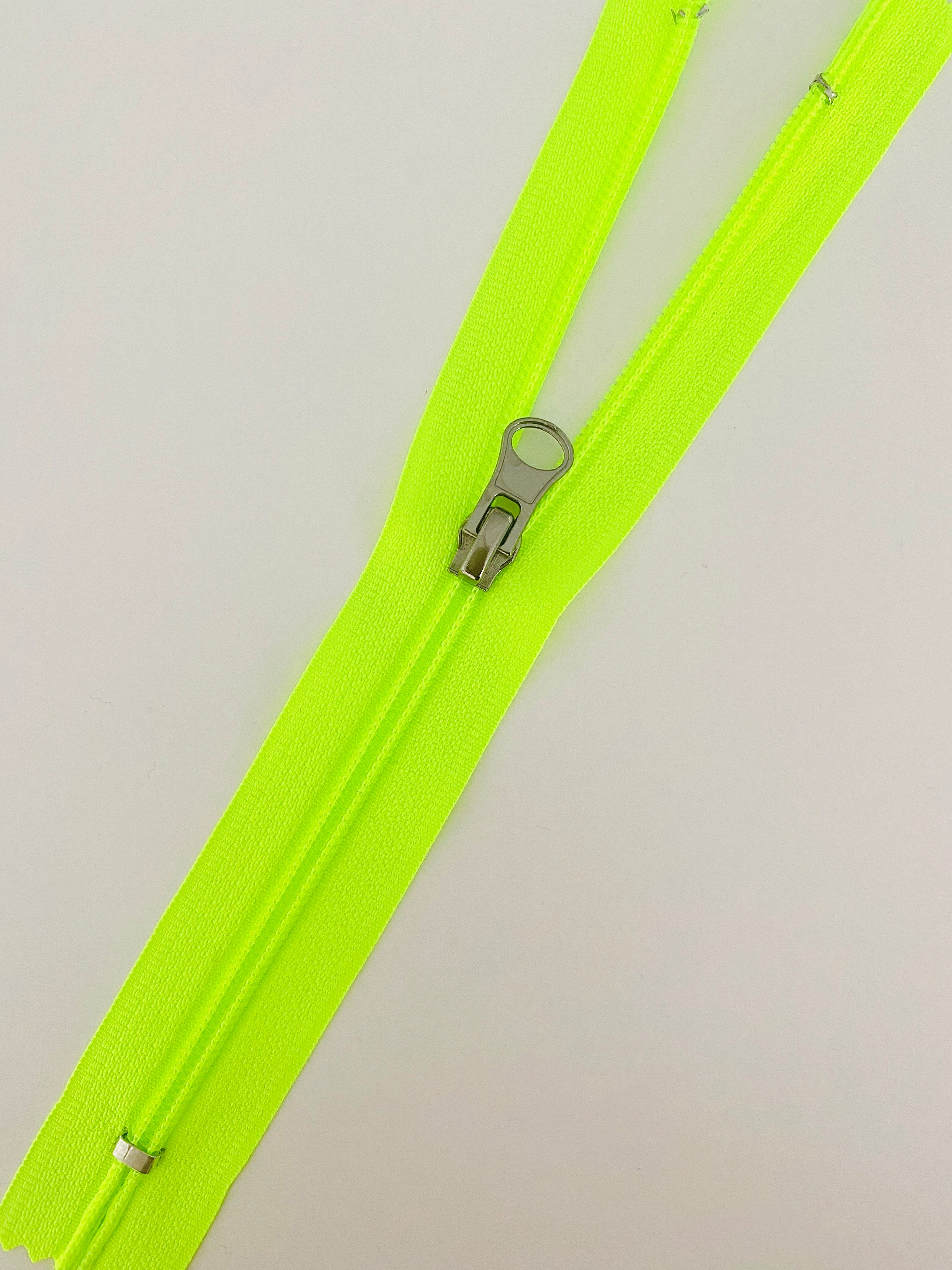 20 Cm Fosforlu Yeşil Fermuar
