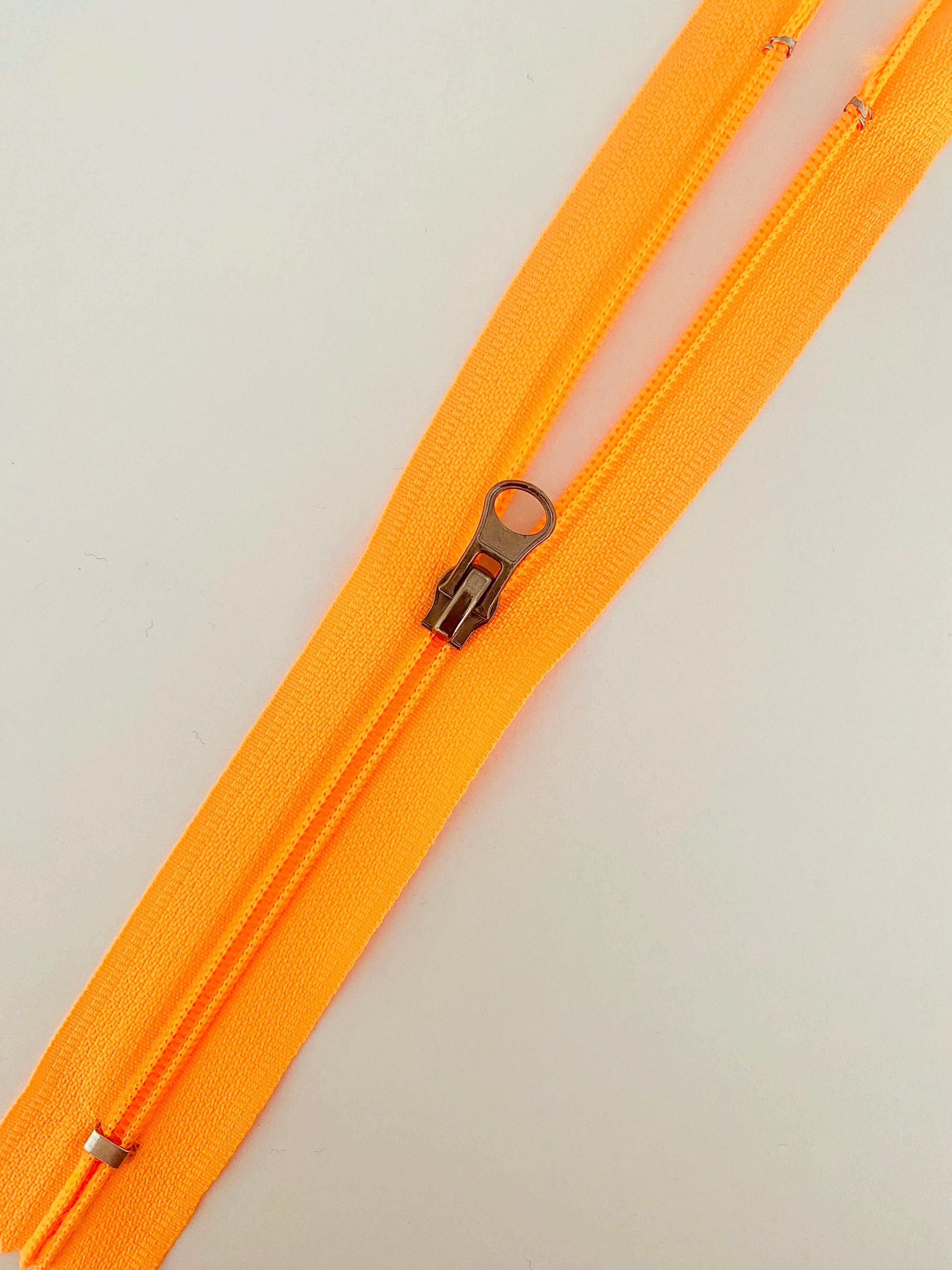 20 Cm Neon Turuncu Fermuar