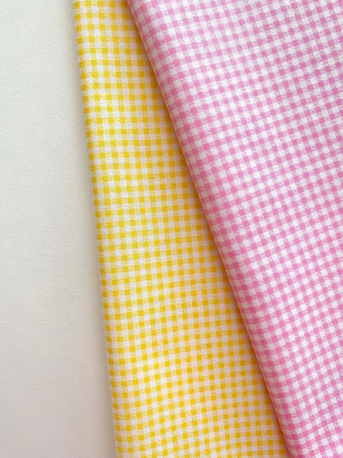 Kahverengi, Pembe Pötikareli 2 Adet Pamuklu Kumaş