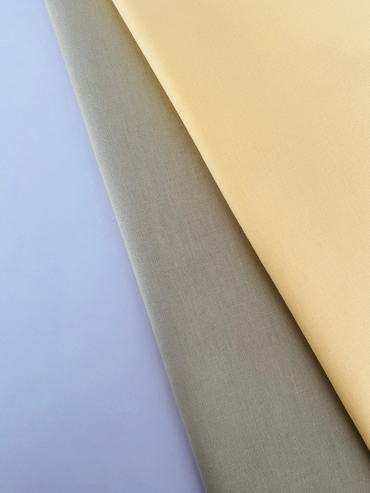 Pastel Yeşil, Sarı 2 Adet Pamuklu Kumaş