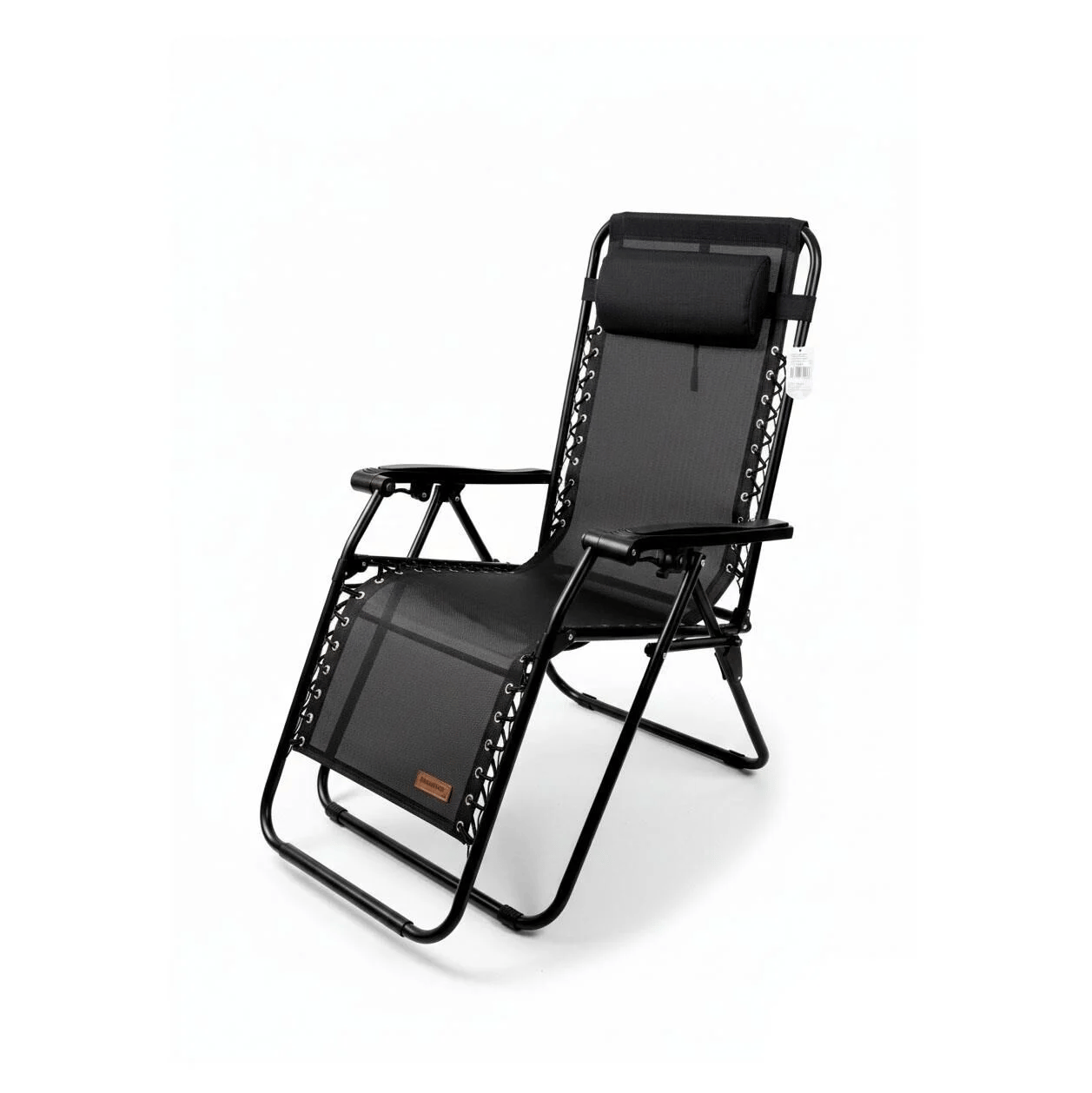 Madfox EasyRest Katlanır Şezlong Sandalye, Renk:Siyah