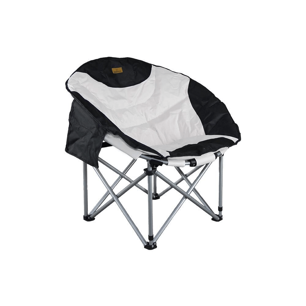 Madfox Moonchair Deluxe Katlanır Kamp Sandalyesi/Siyah/Gri/