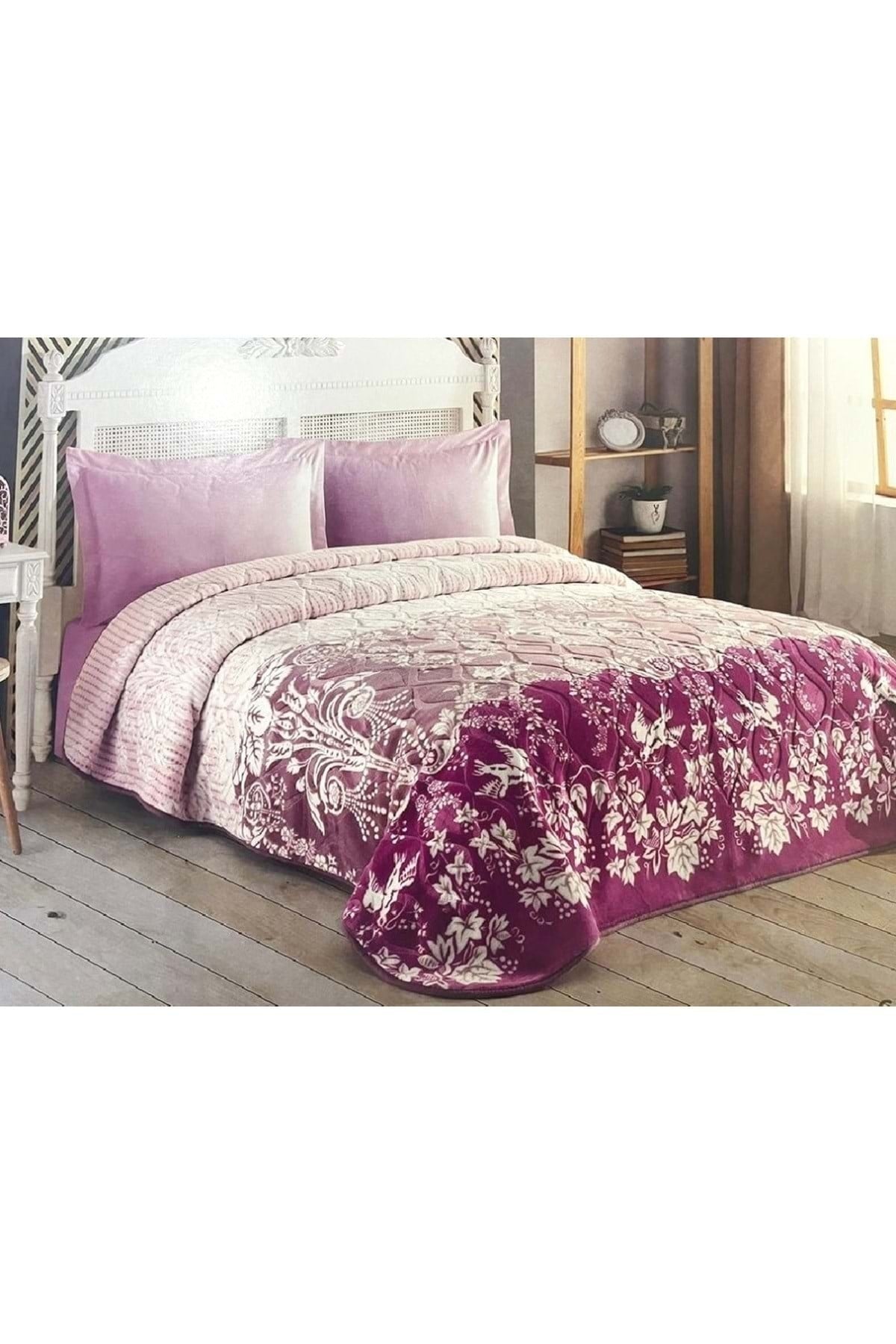 4kg Battal Çift Kişilik Battaniye-gülru Pembe