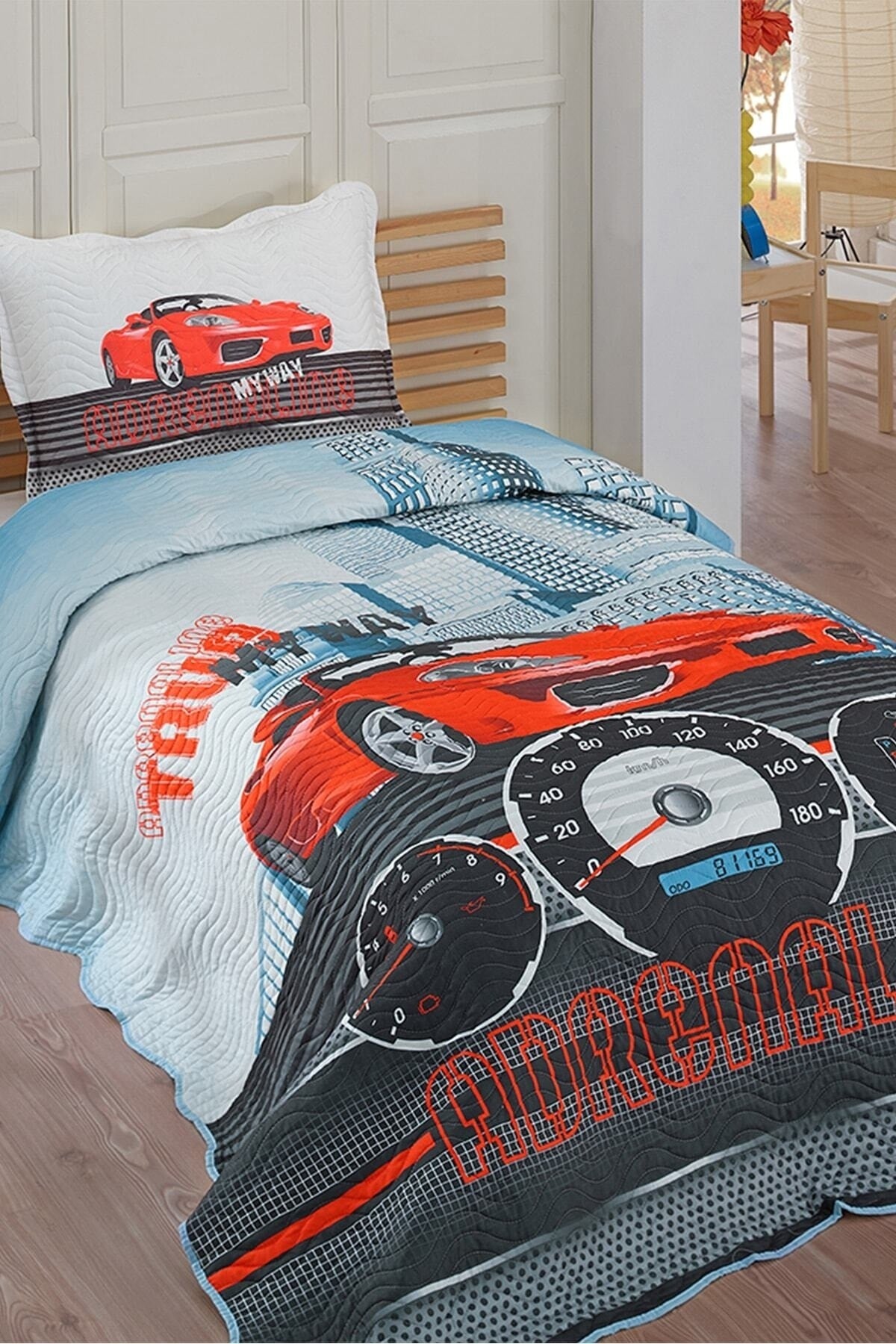 Adrenalin Tek Kişilik Kapitone Yatak Örtüsü