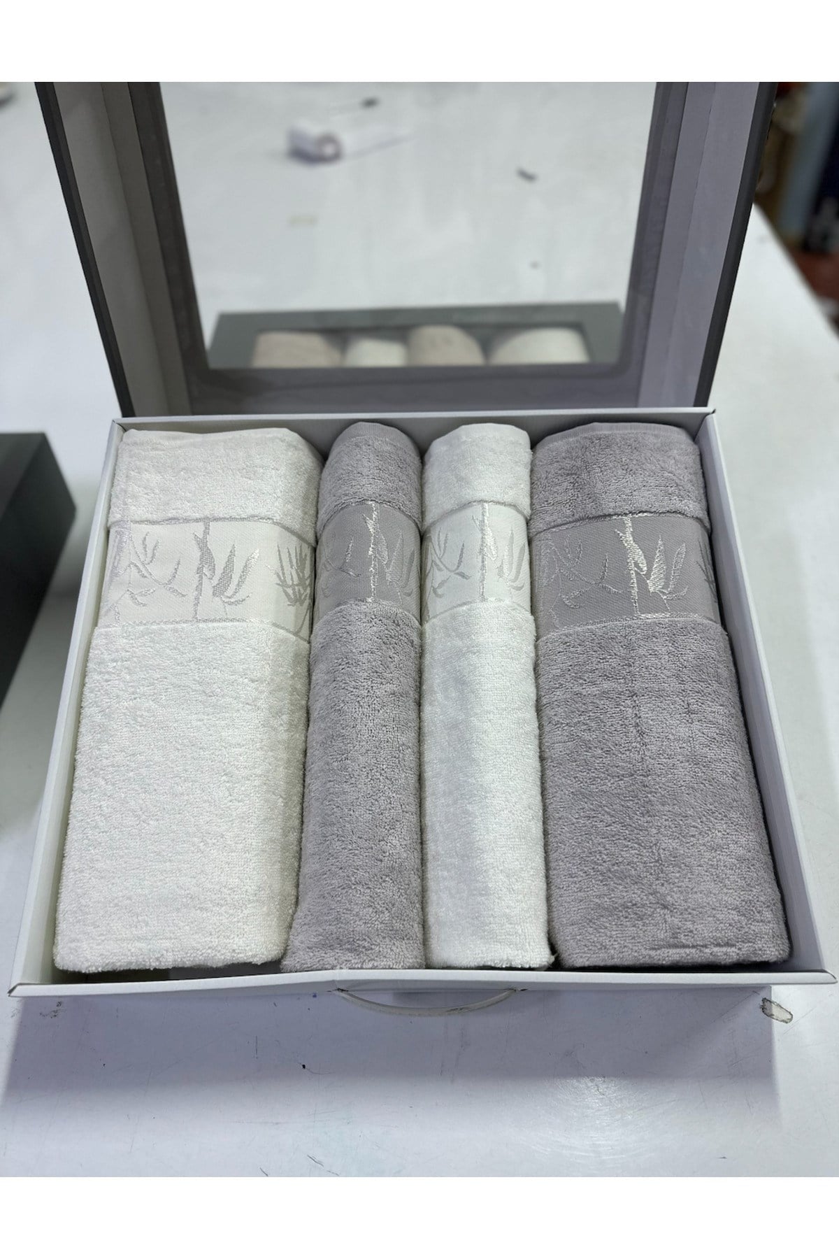 Bamboo 4'lü Banyo Havlu Seti