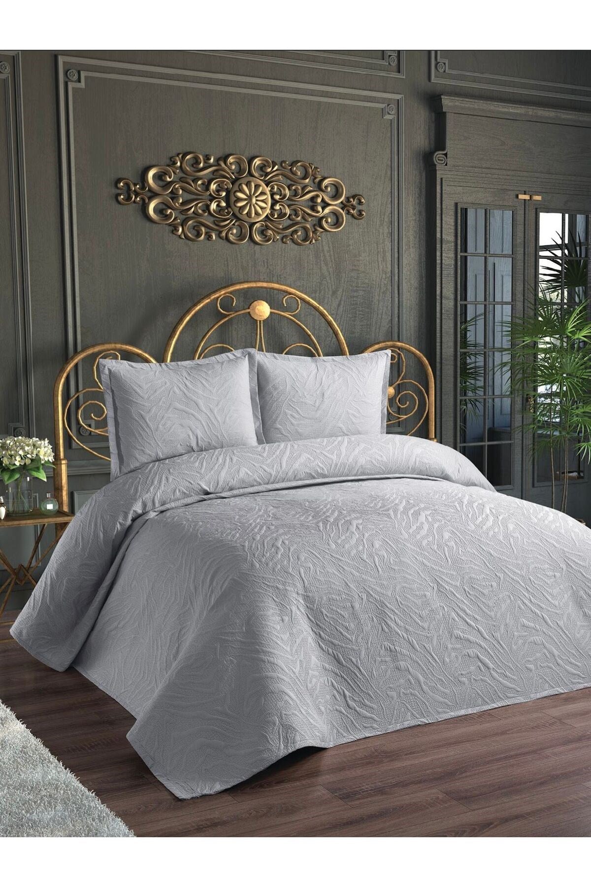 Çift Kişilik 3 Parça Jelatinde Microfiber Yatak Örtüsü Seti - 235x250 cm