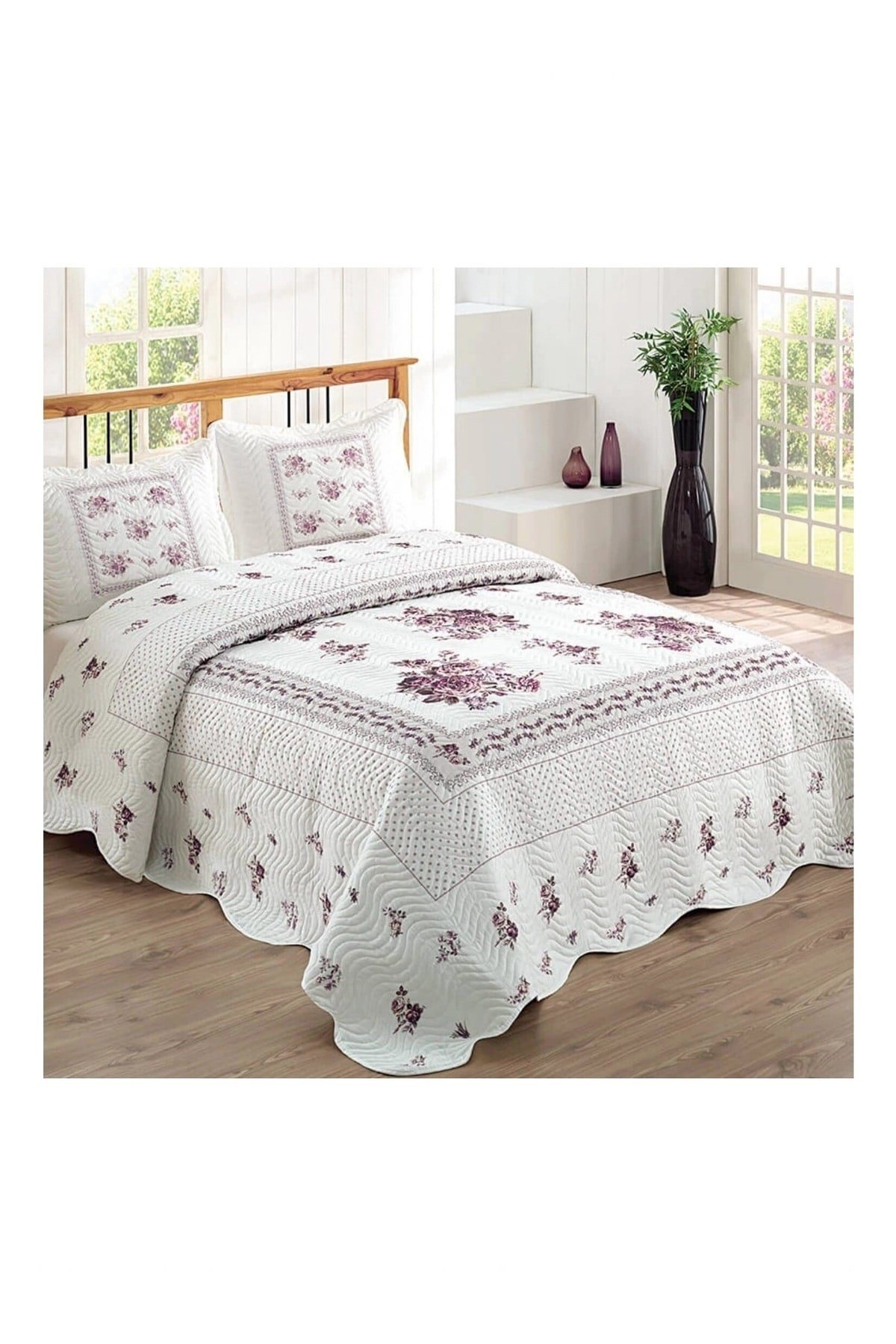 Çift Kişilik Microfiber Kapitone Yatak Örtüsü
