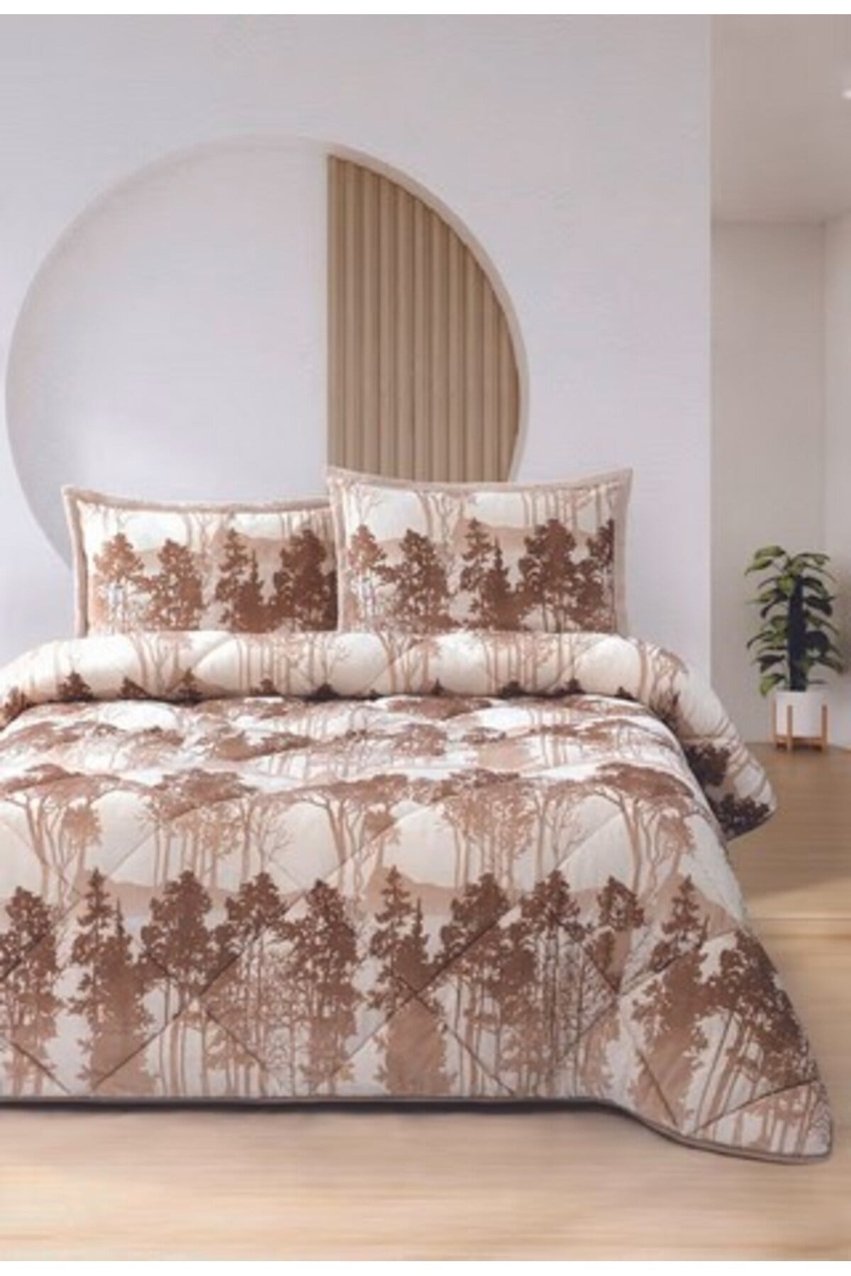 Comforter Yorgan Seti Çift Kişilik Hera Bej